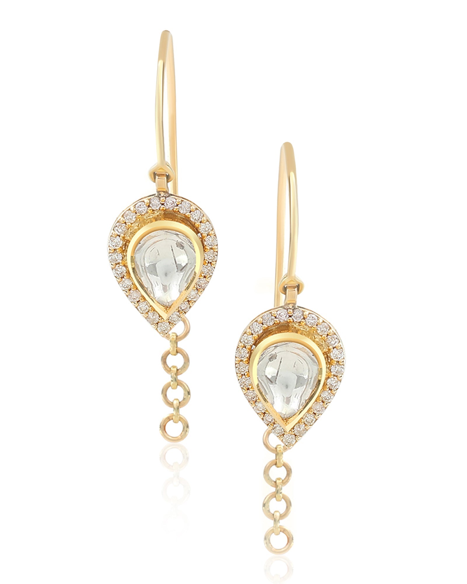Polki Connecter Earrings | AMARIS JEWELS | Fine Jewelry 