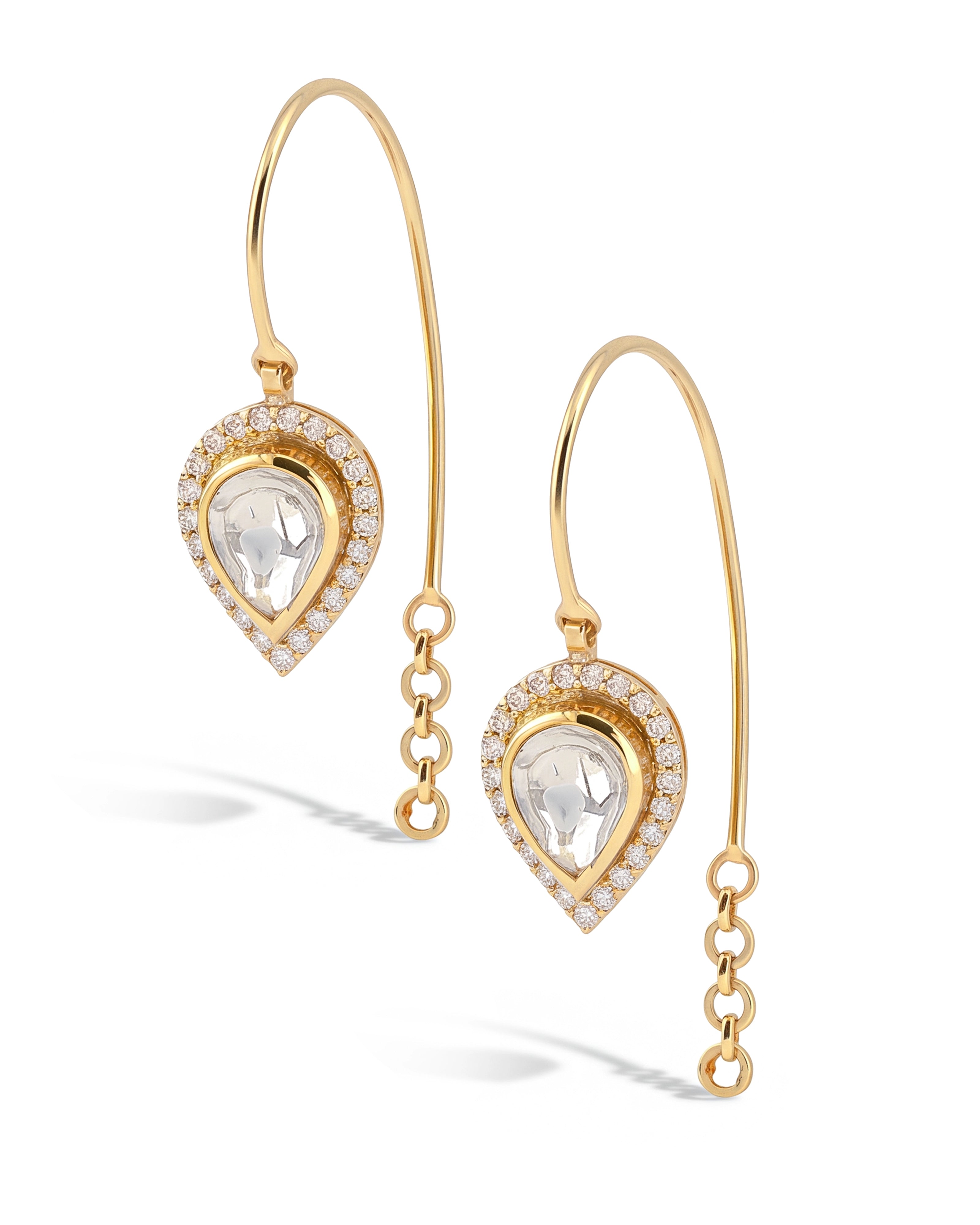 Polki Connecter Earrings | AMARIS JEWELS | Fine Jewelry