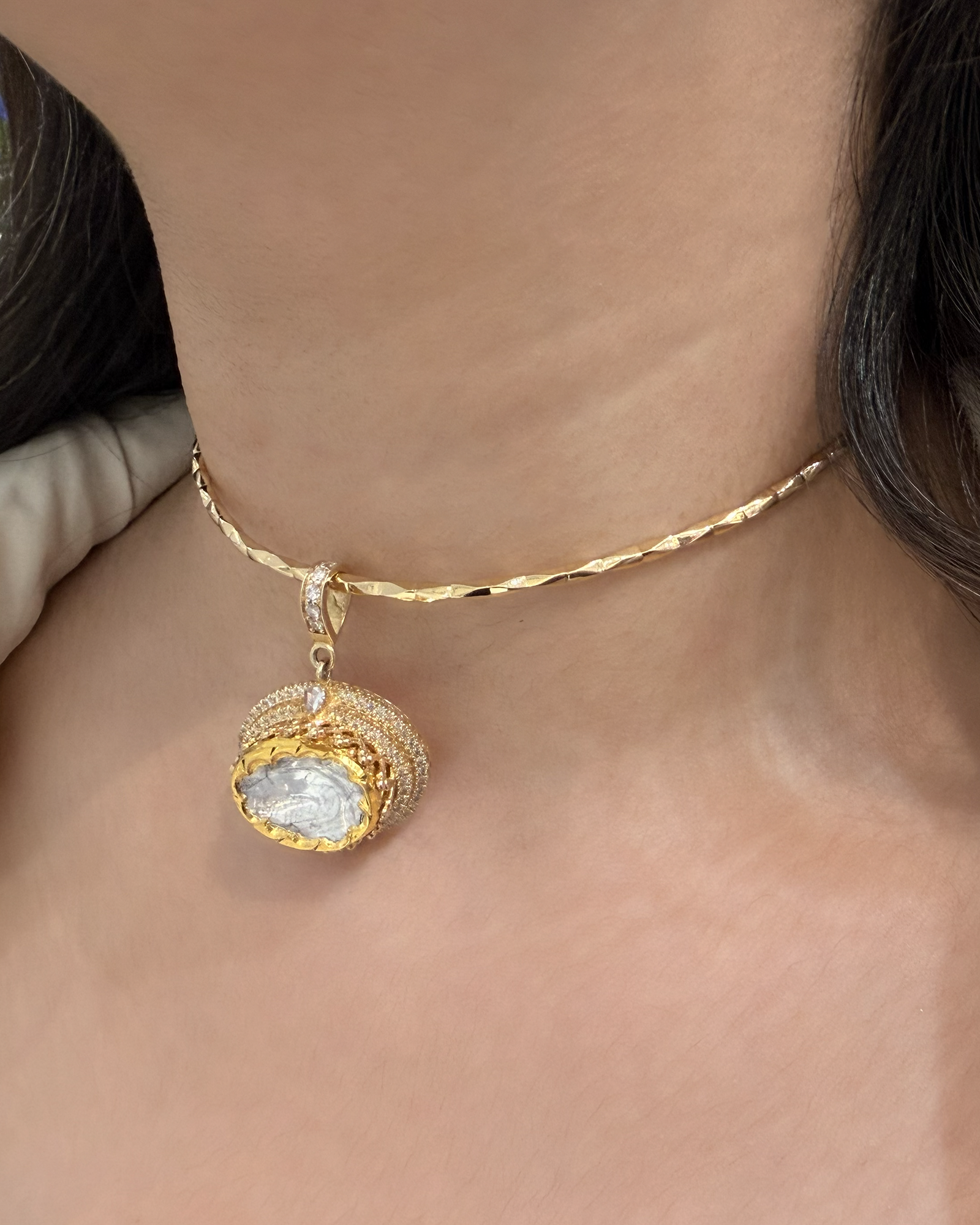 Polki Drop Torque | AMARIS JEWELS | Fine Jewelry 