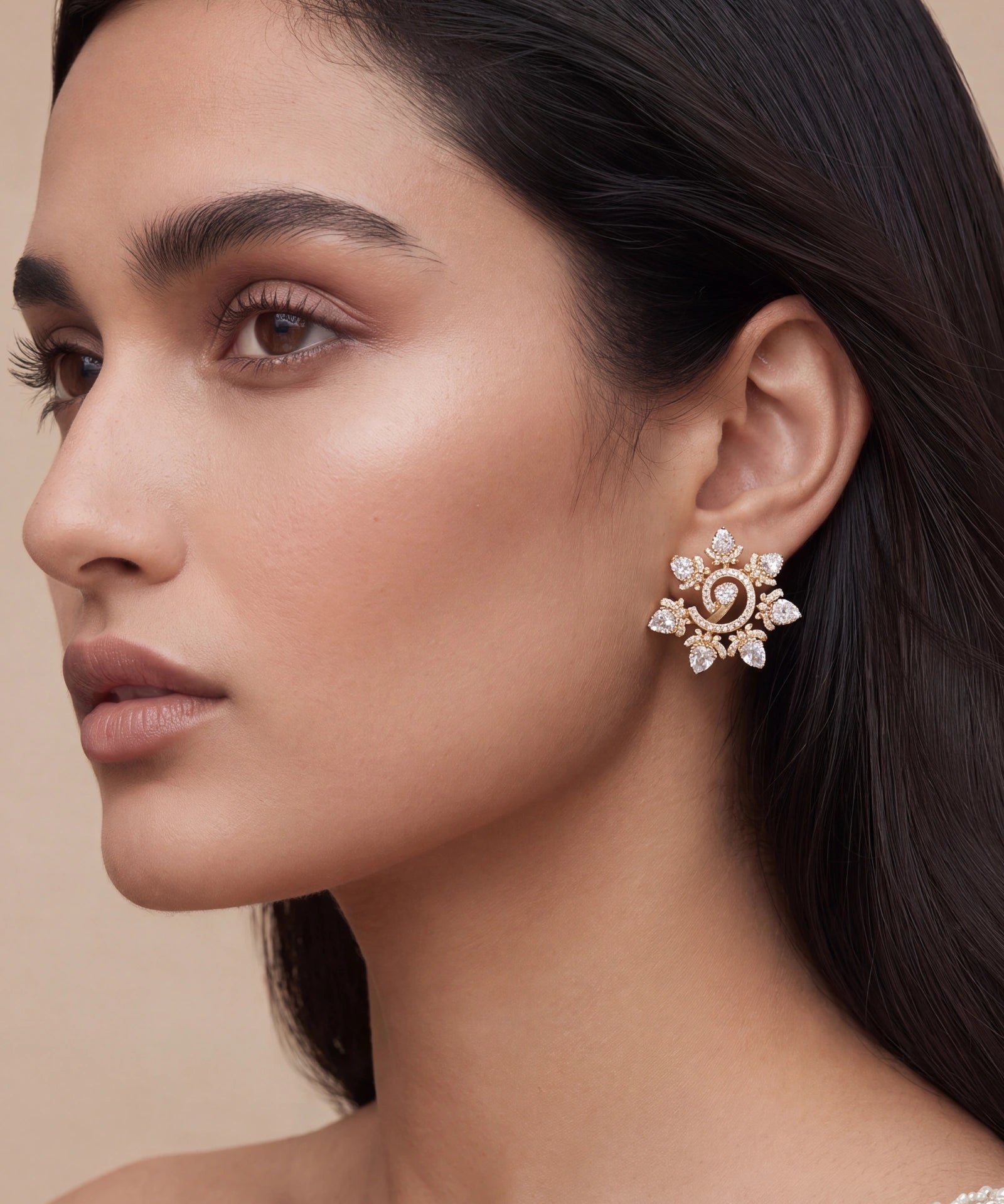 Polki Pulse Earrings | AMARIS JEWELS | Fine Jewelry