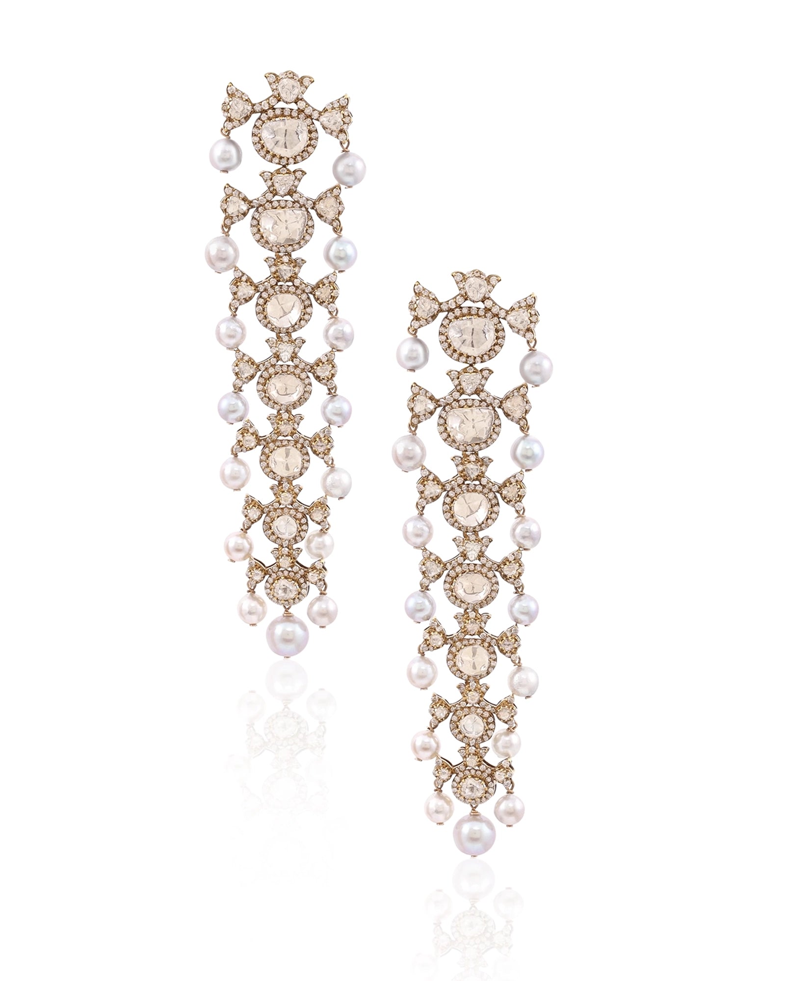 Raat Rani Polki Earrings | AMARIS JEWELS | Fine Jewelry 