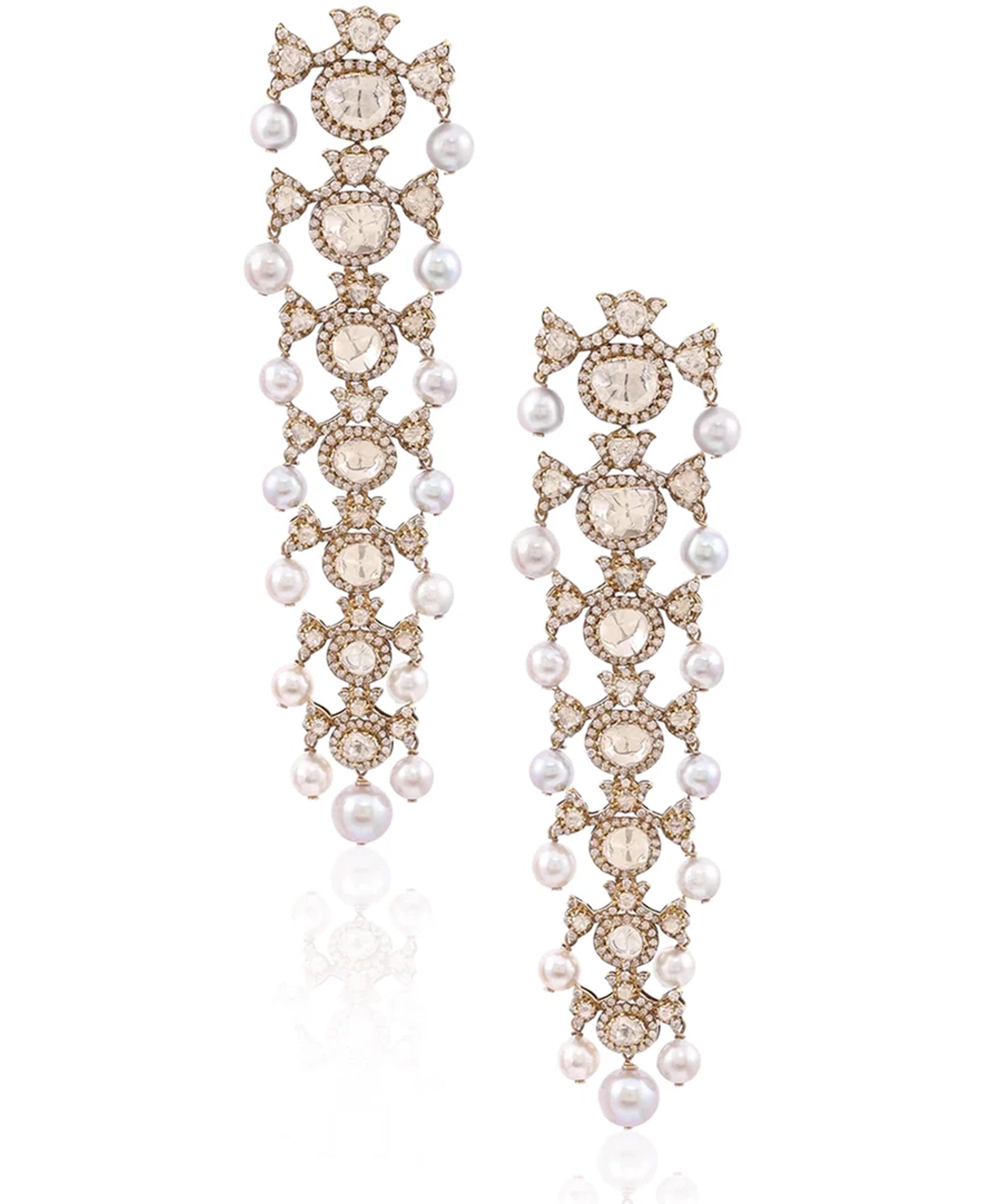 Raat Rani Polki Earrings | AMARIS JEWELS | Fine Jewelry 