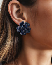 Rose de Bleu Studs | AMARIS JEWELS | Fine Jewelry 