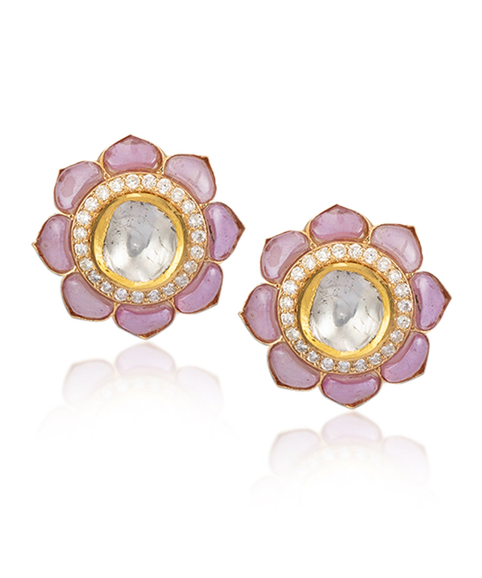 Ruby Bloom Earrings | AMARIS JEWELS | Fine Jewelry 