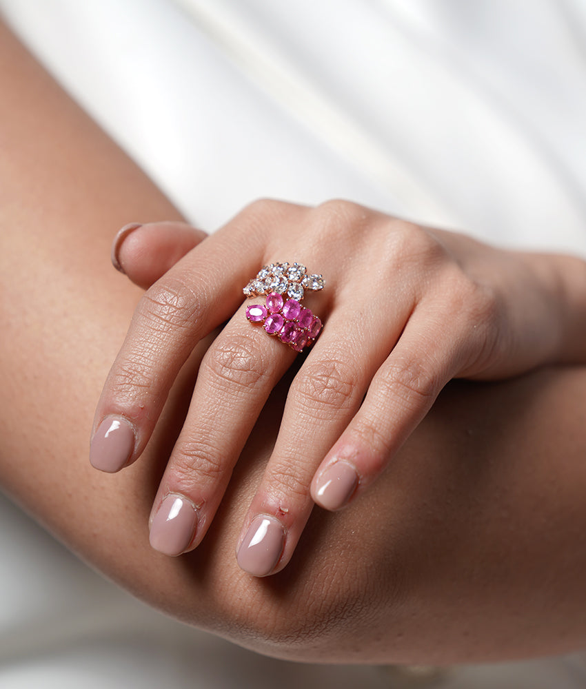 Ruby Blossom Ring | AMARIS JEWELS | Fine Jewelry 