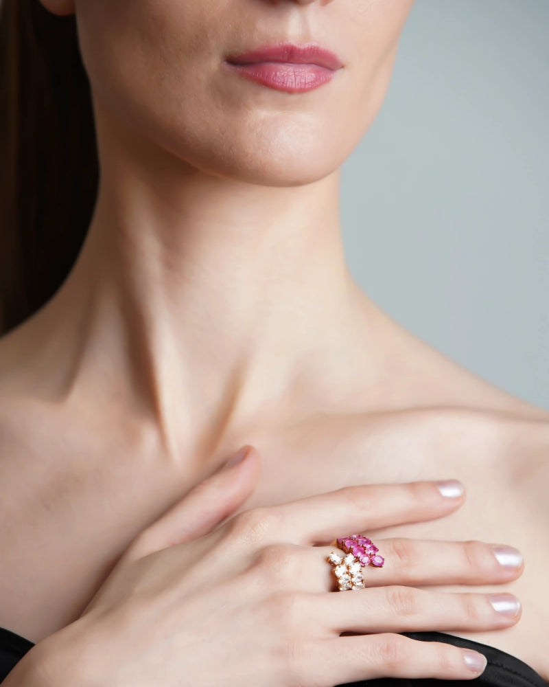Ruby Blossom Ring | AMARIS JEWELS | Fine Jewelry