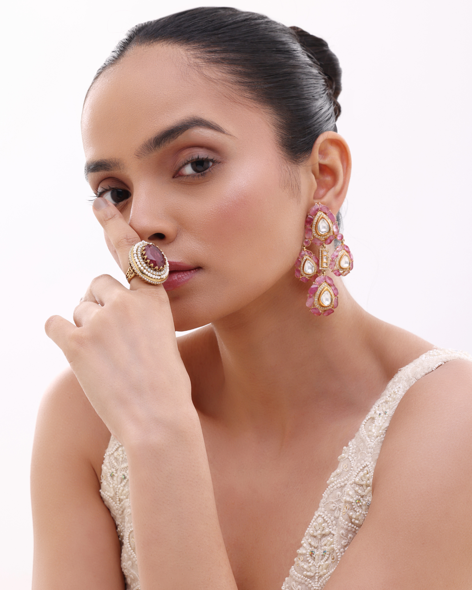 Ruby Cascade Earrings | AMARIS JEWELS | Fine Jewelry 