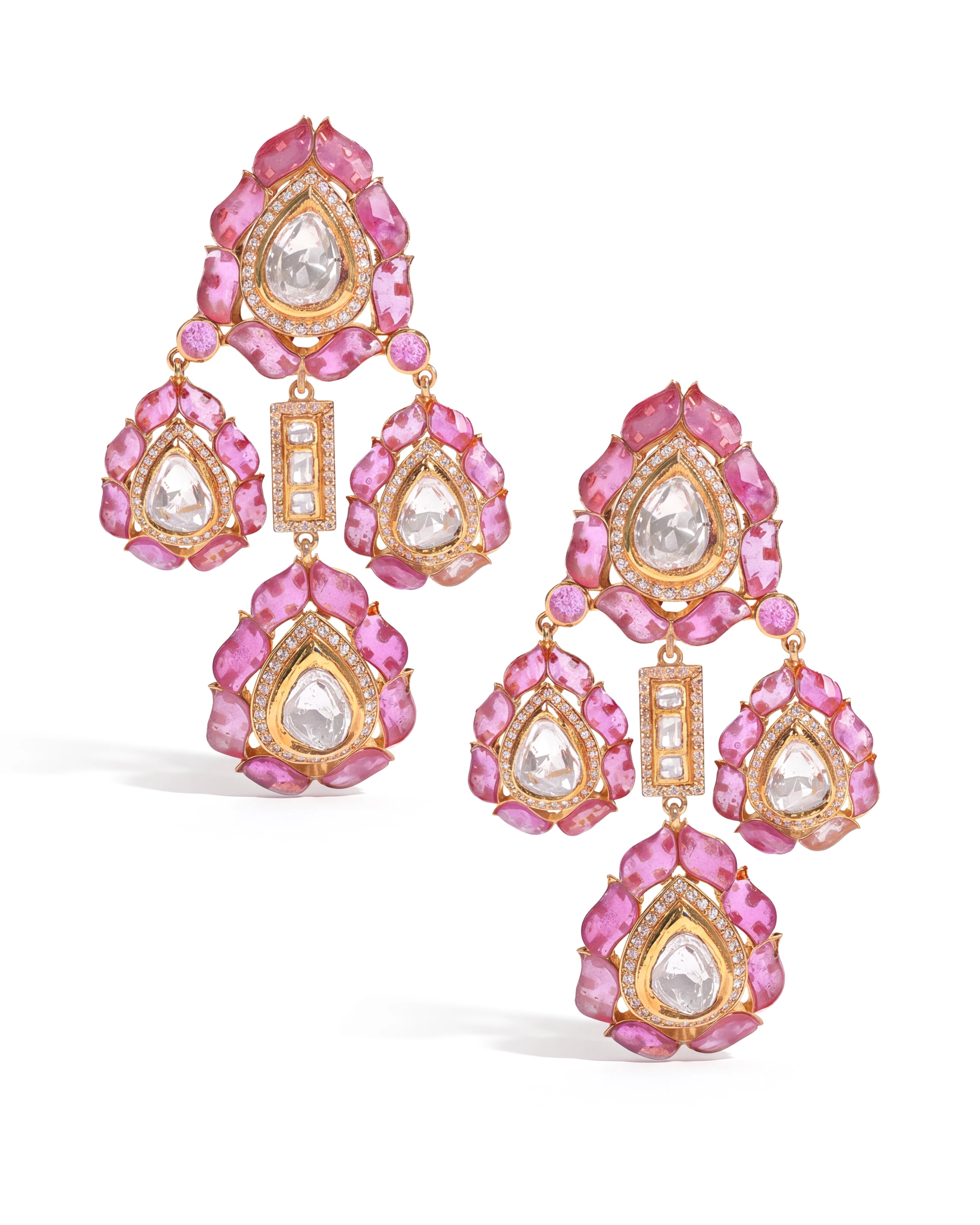 Ruby Cascade Earrings