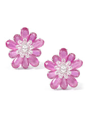 Ruby Daisy Earrings | AMARIS JEWELS | Fine Jewelry