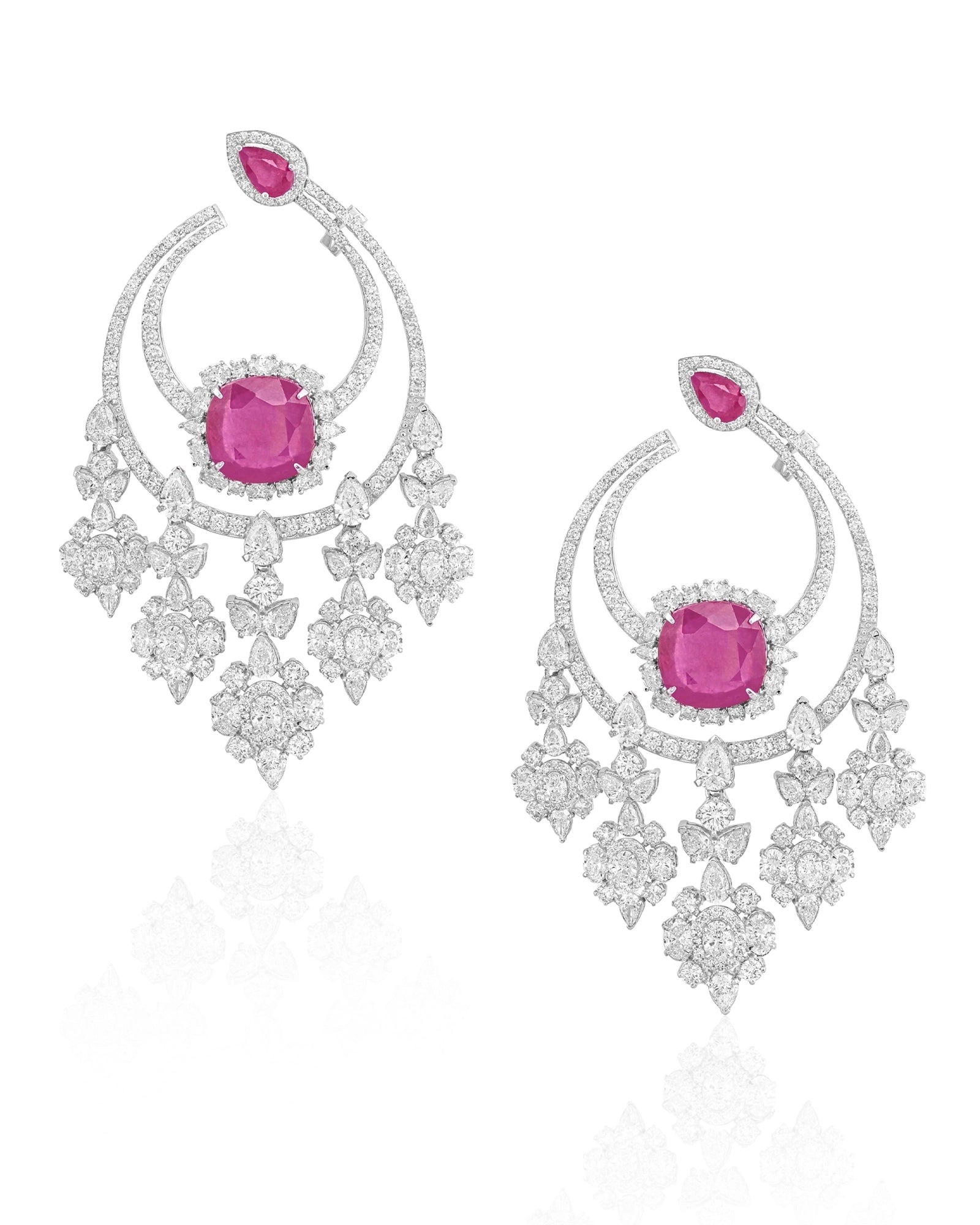 Ruby Eclipse Earrings | AMARIS JEWELS | Fine Jewelry 