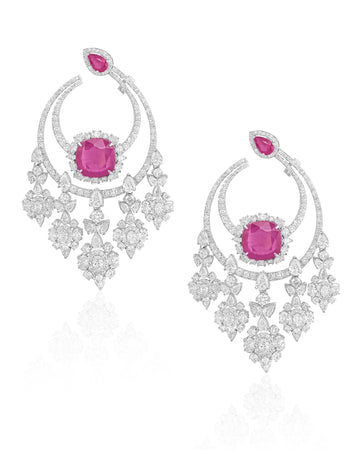 Ruby Eclipse Earrings
