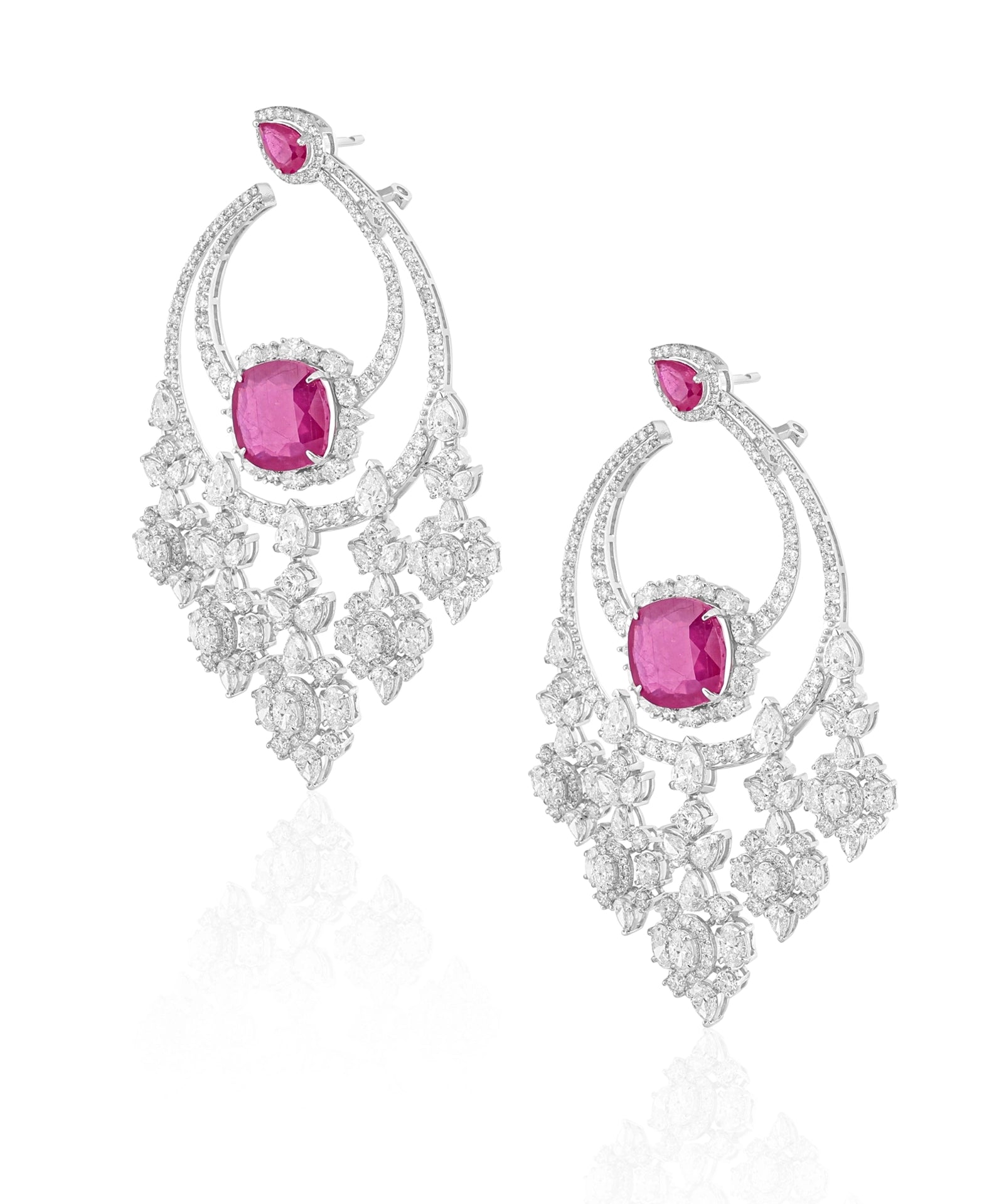 Ruby Eclipse Earrings | AMARIS JEWELS | Fine Jewelry 