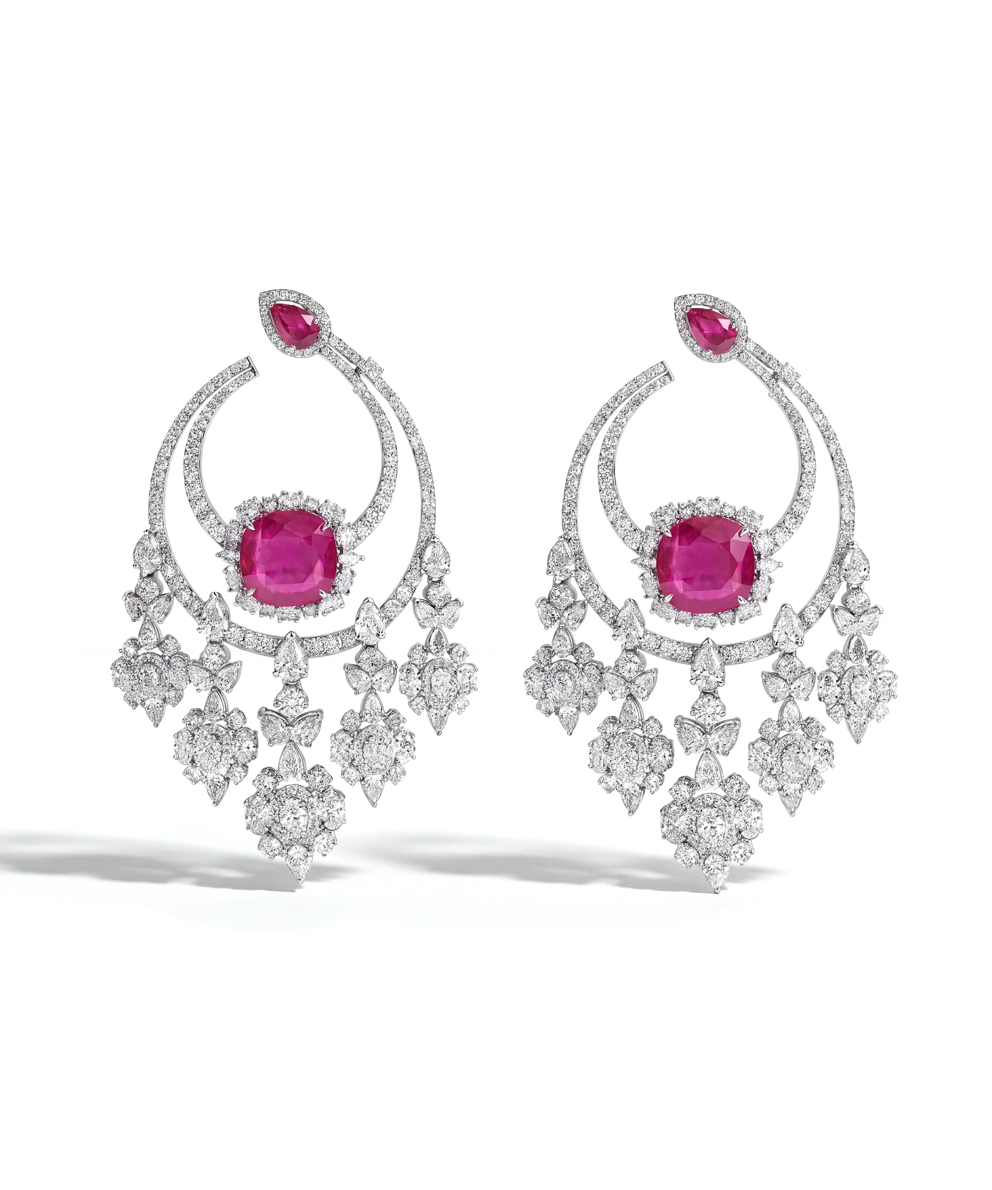 Ruby Eclipse Earrings | AMARIS JEWELS | Fine Jewelry