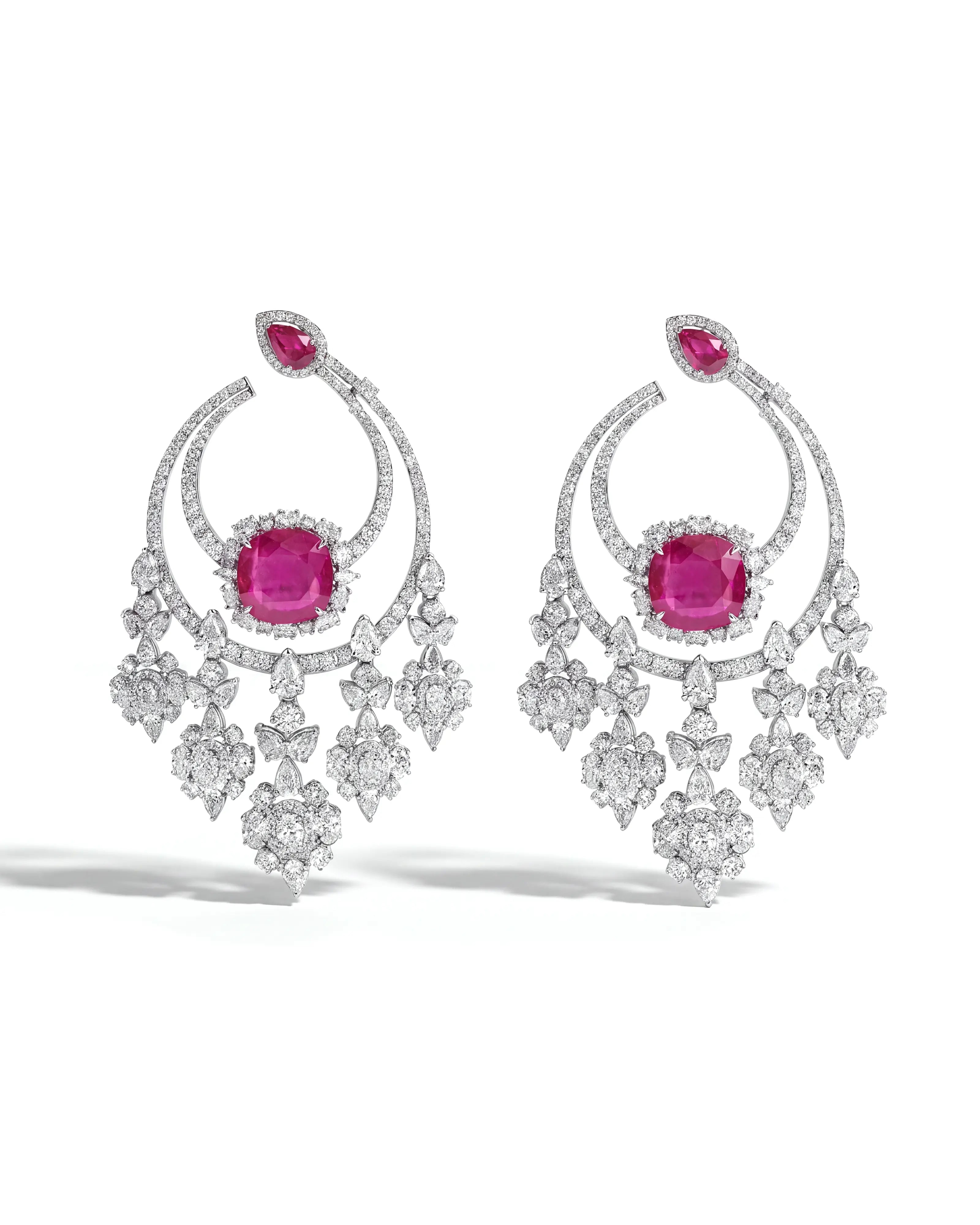 Ruby Eclipse Earrings | AMARIS JEWELS | Fine Jewelry