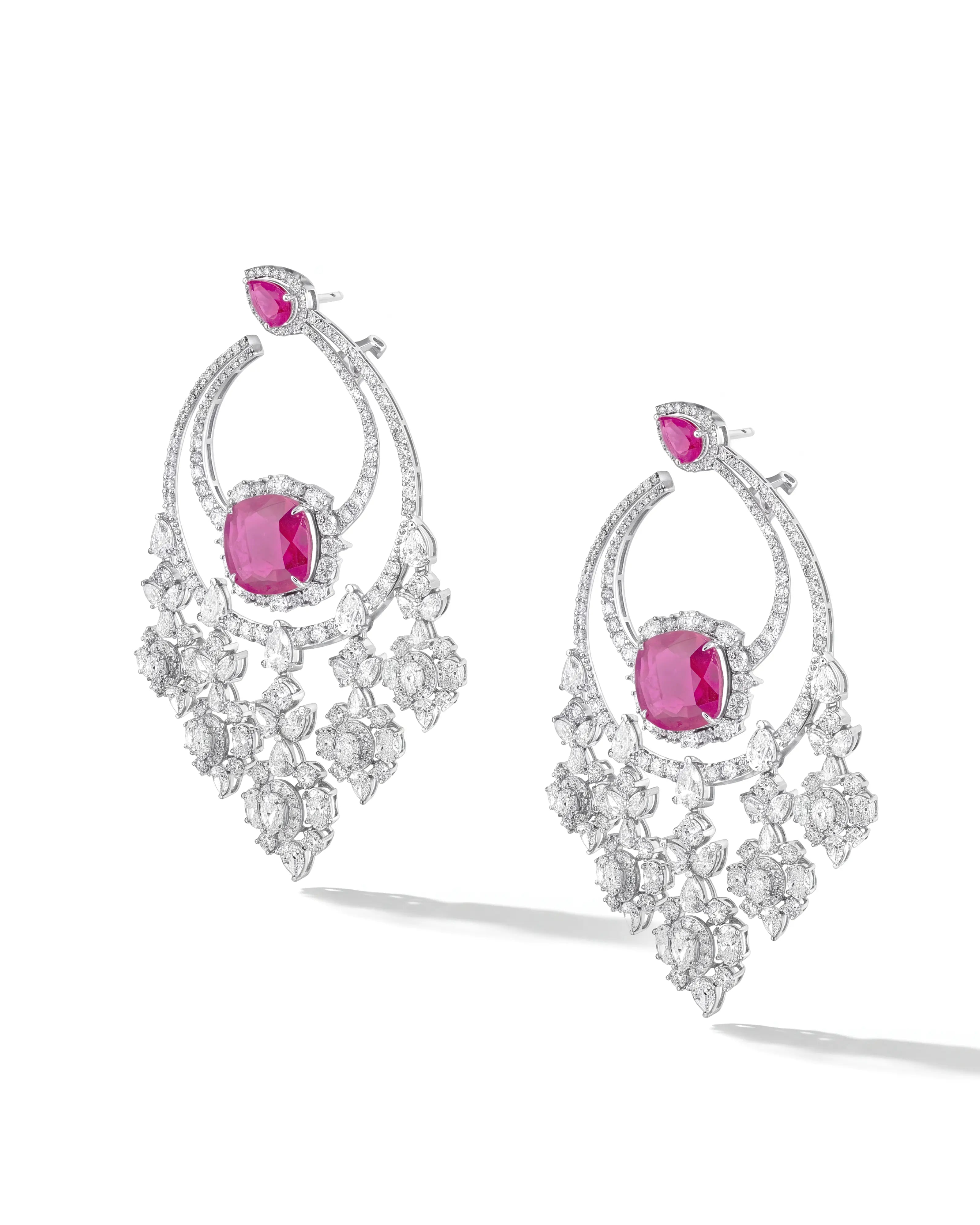 Ruby Eclipse Earrings | AMARIS JEWELS | Fine Jewelry
