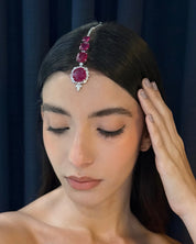 Ruby Eclipse Maang tikka | AMARIS JEWELS | Fine Jewelry