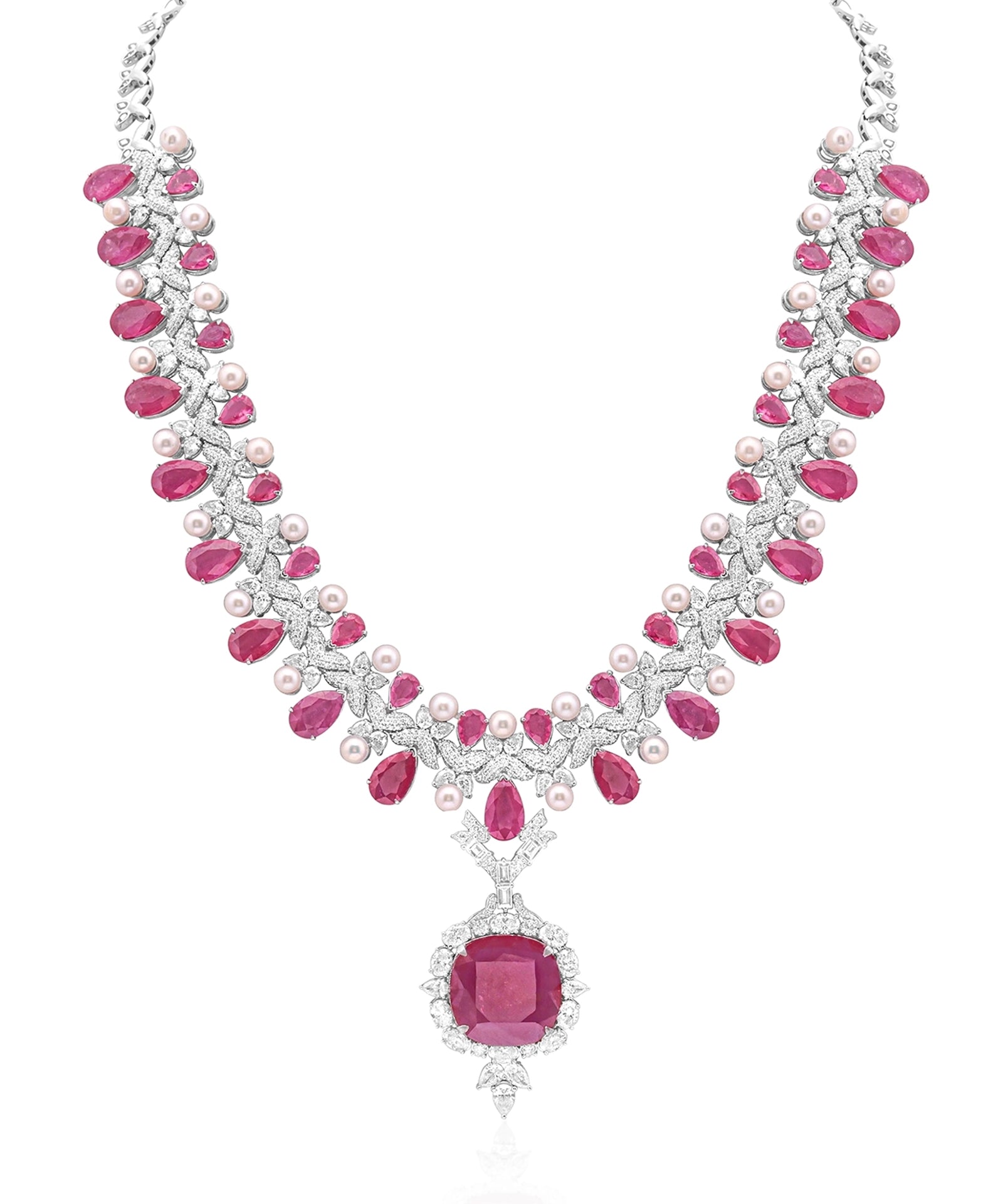 Ruby Eclipse Necklace | AMARIS JEWELS | Fine Jewelry 