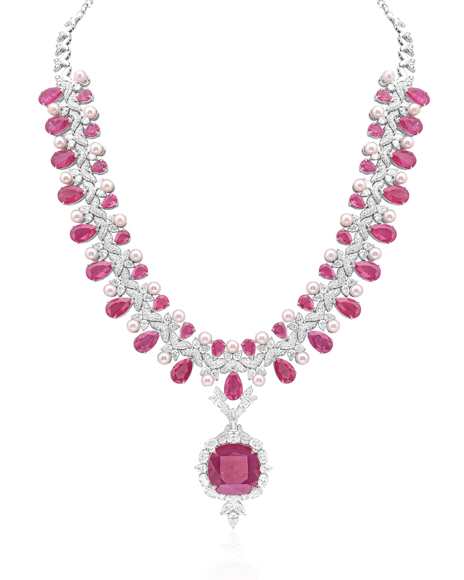 Ruby Eclipse Necklace | AMARIS JEWELS | Fine Jewelry 
