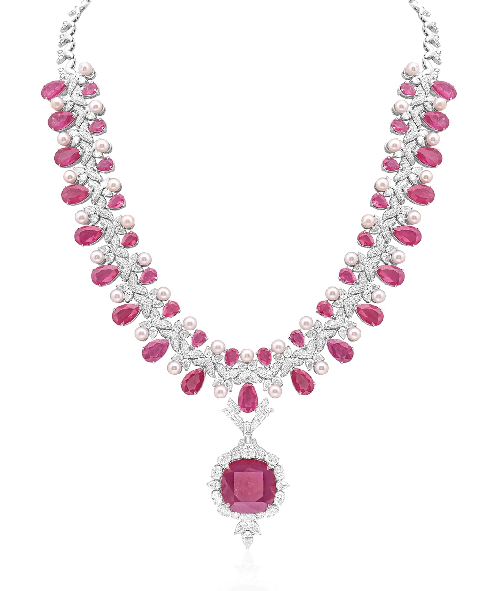 Ruby Eclipse Necklace | AMARIS JEWELS | Fine Jewelry 