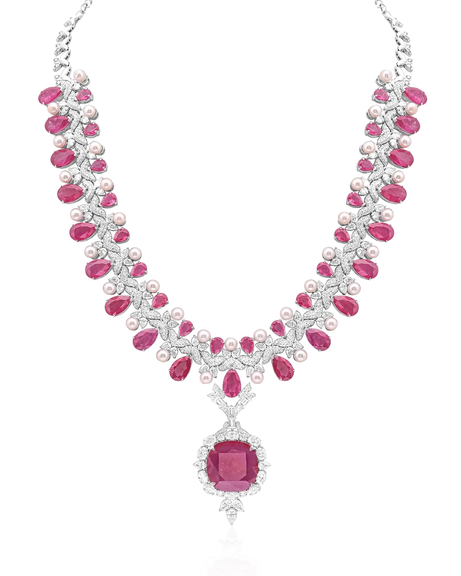 Ruby Eclipse Necklace | AMARIS JEWELS | Fine Jewelry 