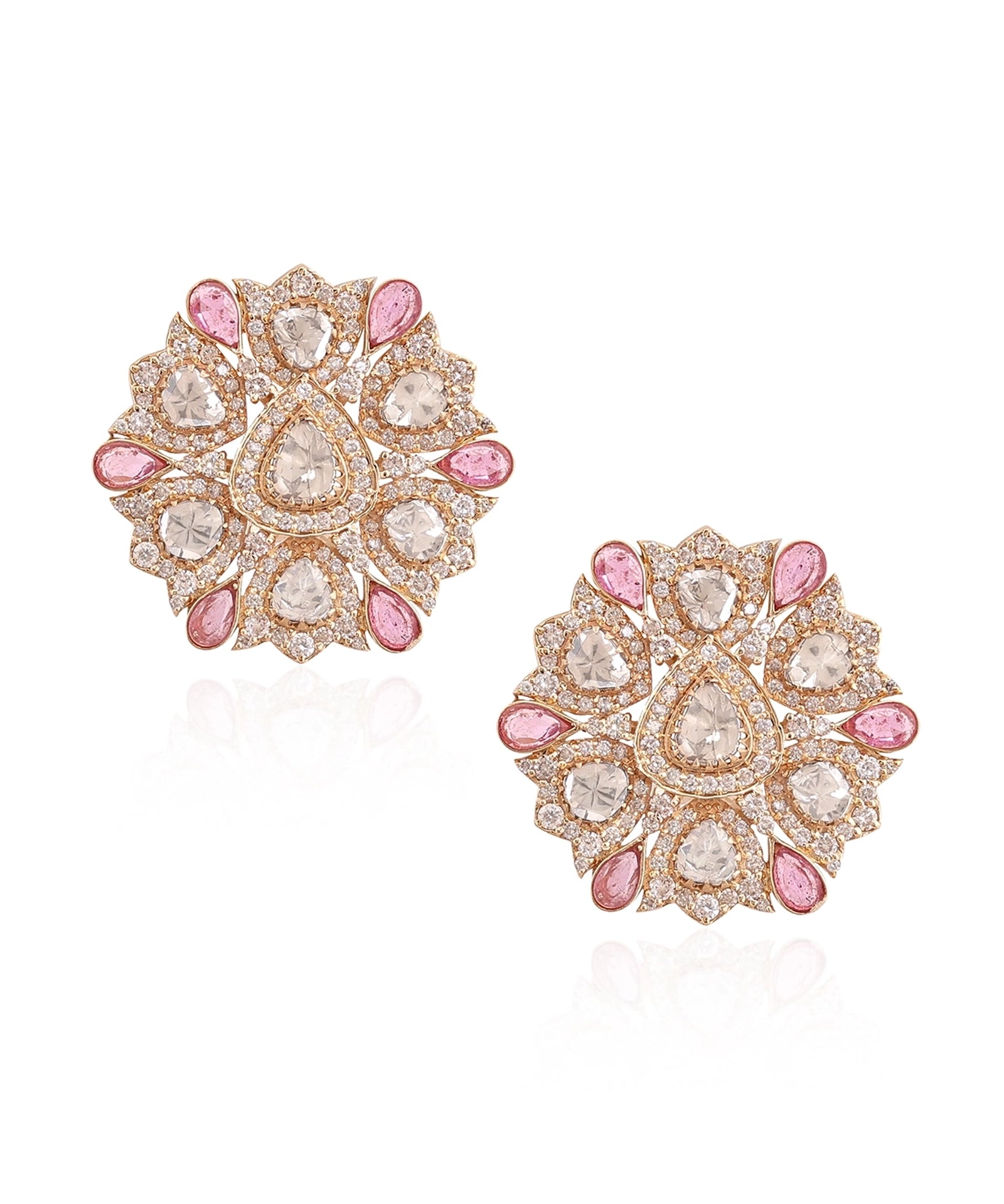 Ruby Fleur Earrings | AMARIS JEWELS | Fine Jewelry 