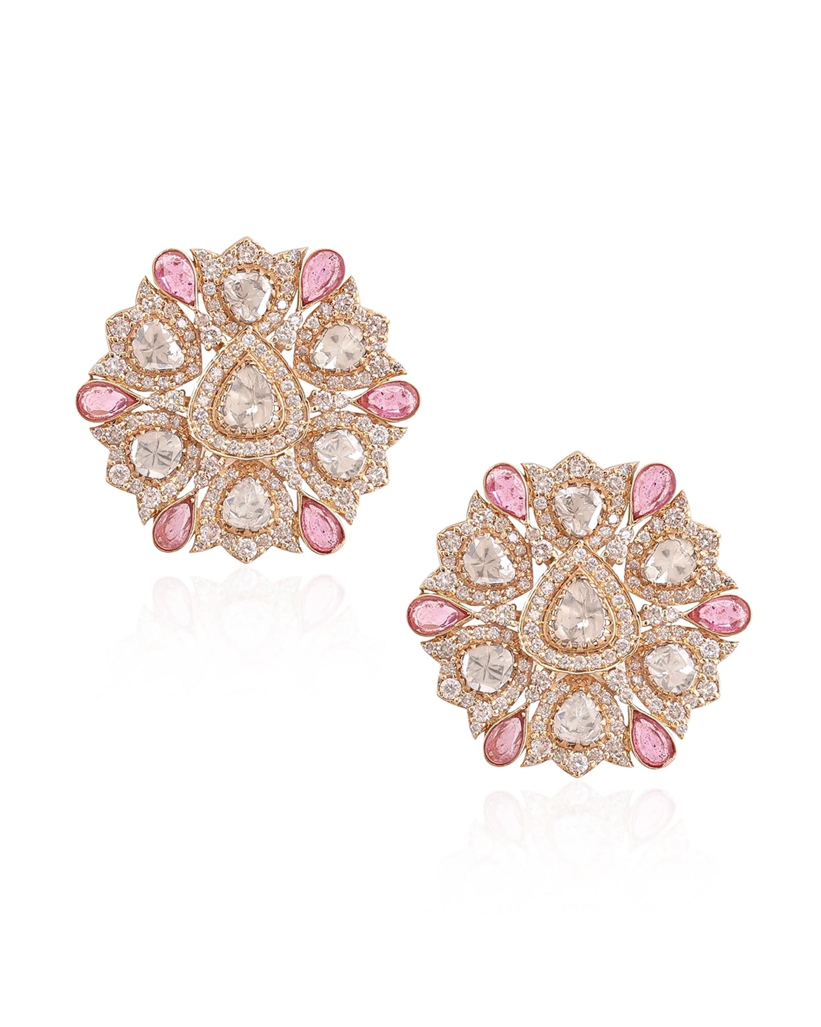 Ruby Fleur Earrings | AMARIS JEWELS | Fine Jewelry 
