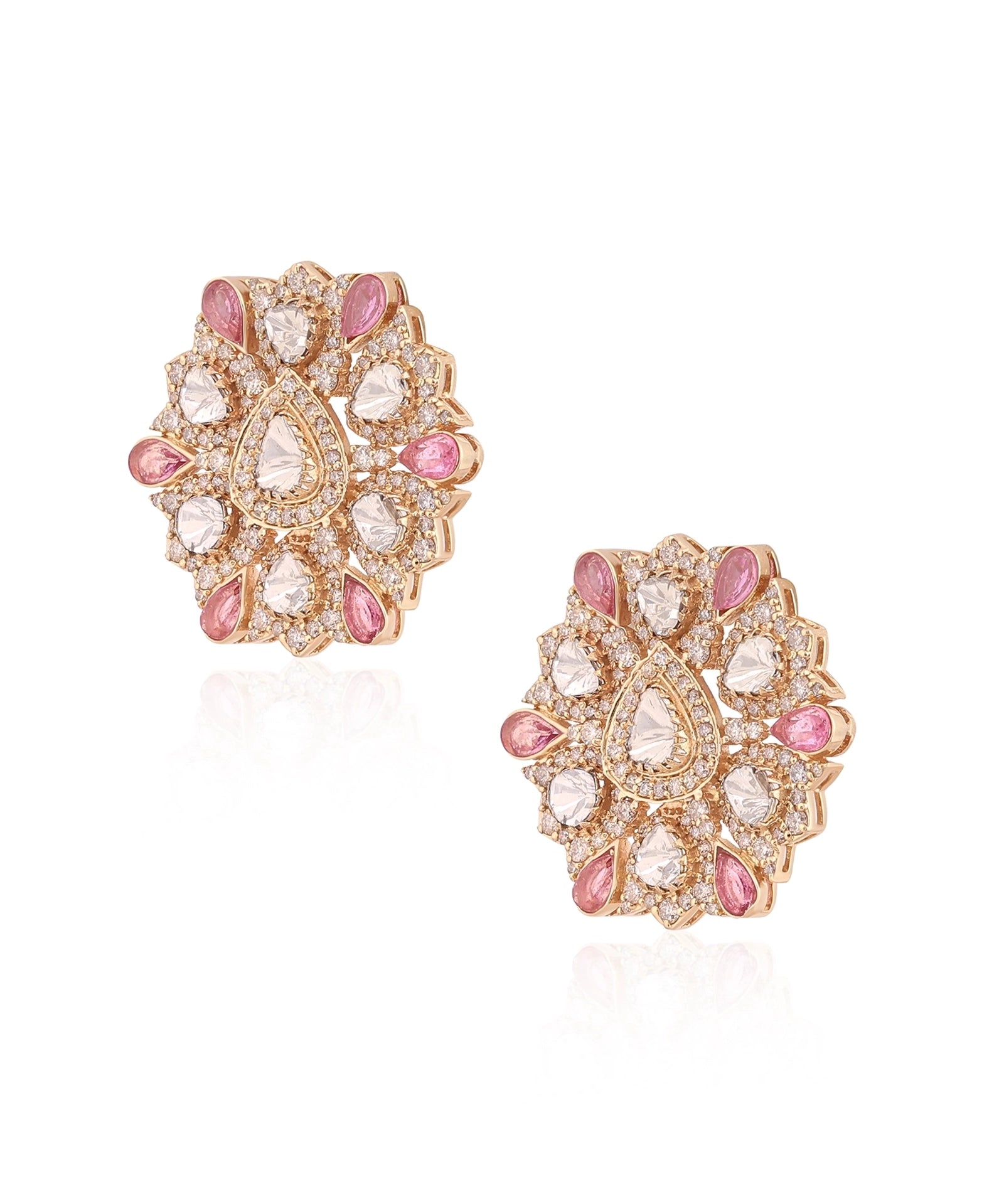 Ruby Fleur Earrings | AMARIS JEWELS | Fine Jewelry 