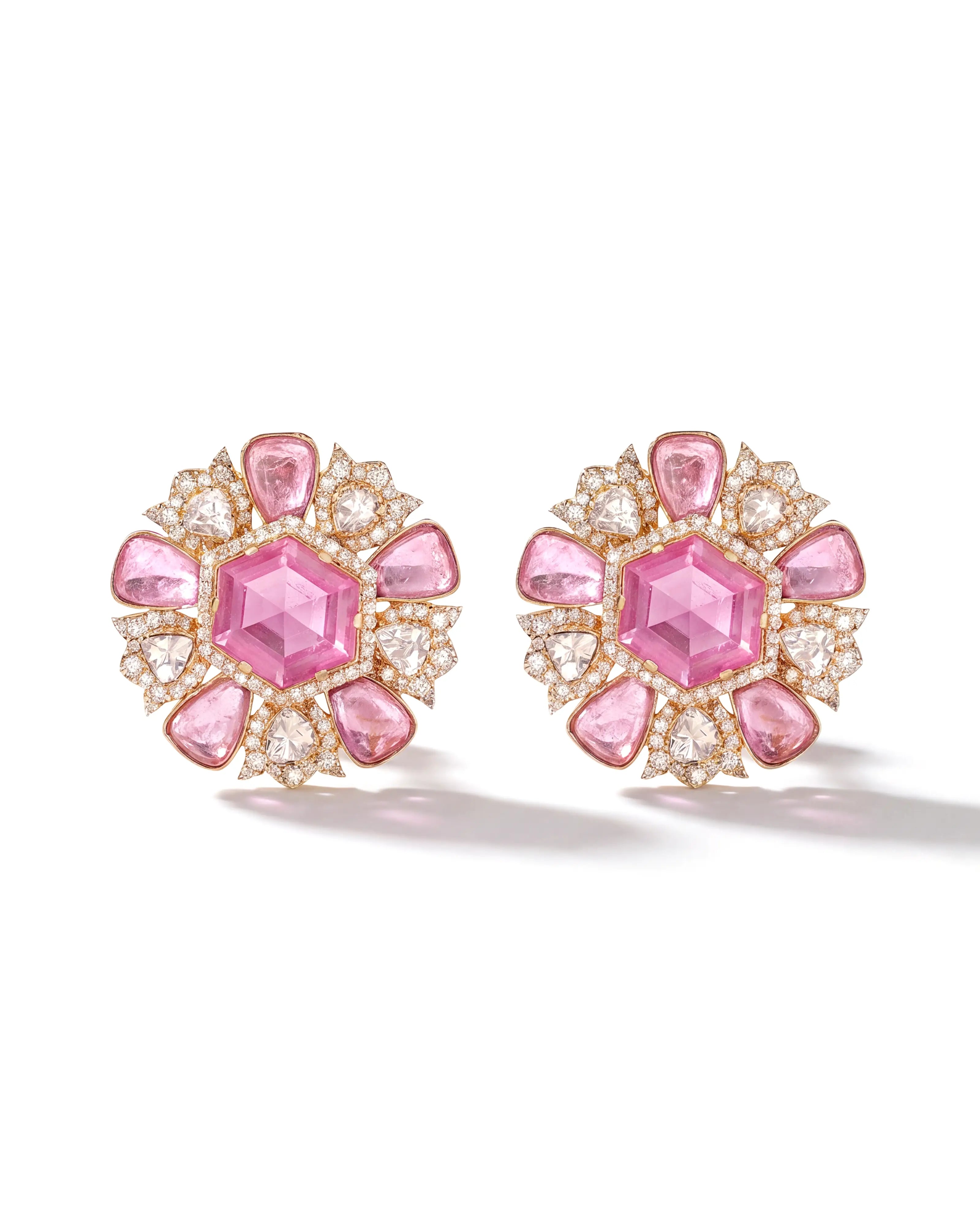 Ruby Flora Earrings | AMARIS JEWELS | Fine Jewelry