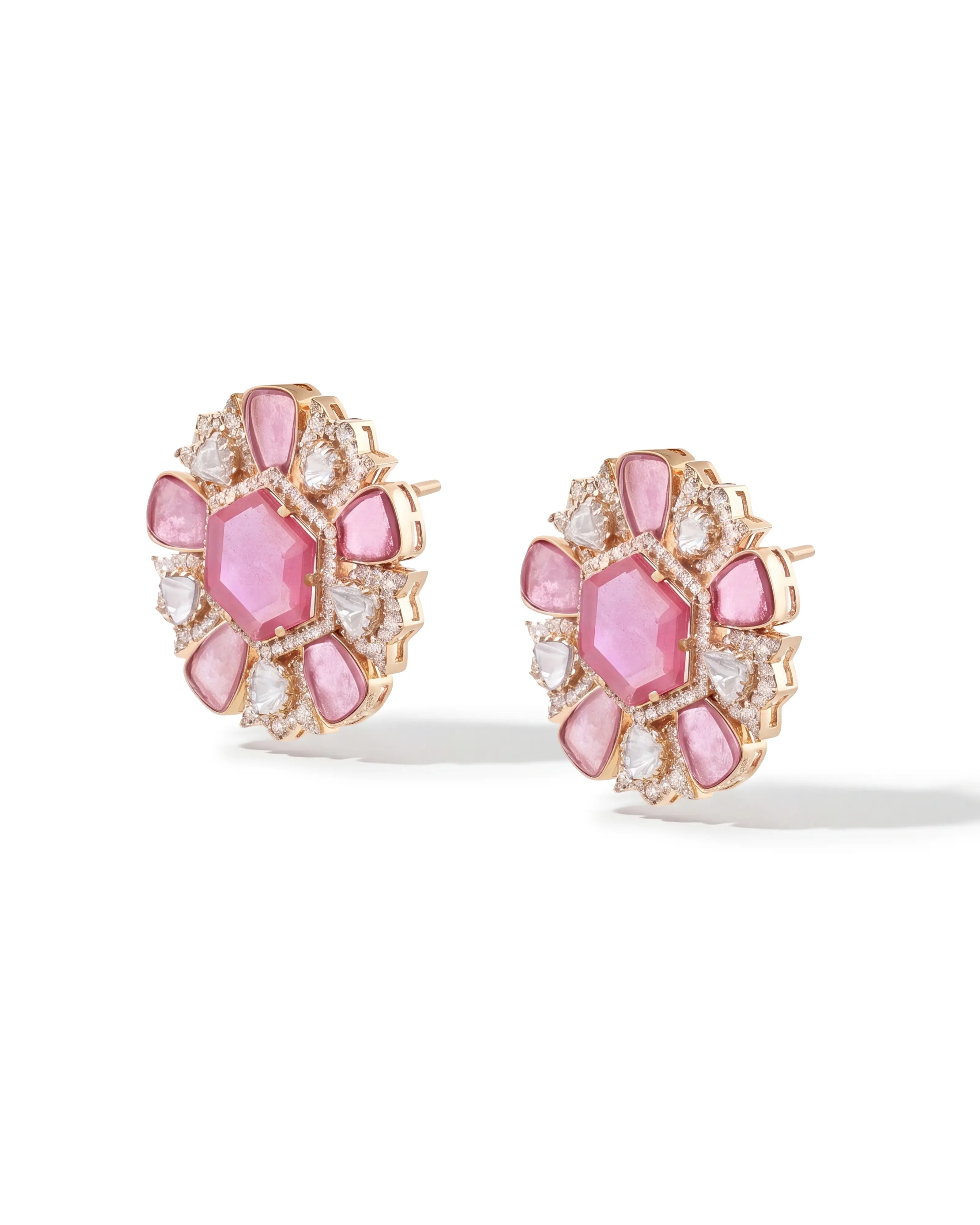 Ruby Flora Earrings | AMARIS JEWELS | Fine Jewelry