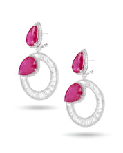 Ruby Halo Earrings | AMARIS JEWELS | Fine Jewelry