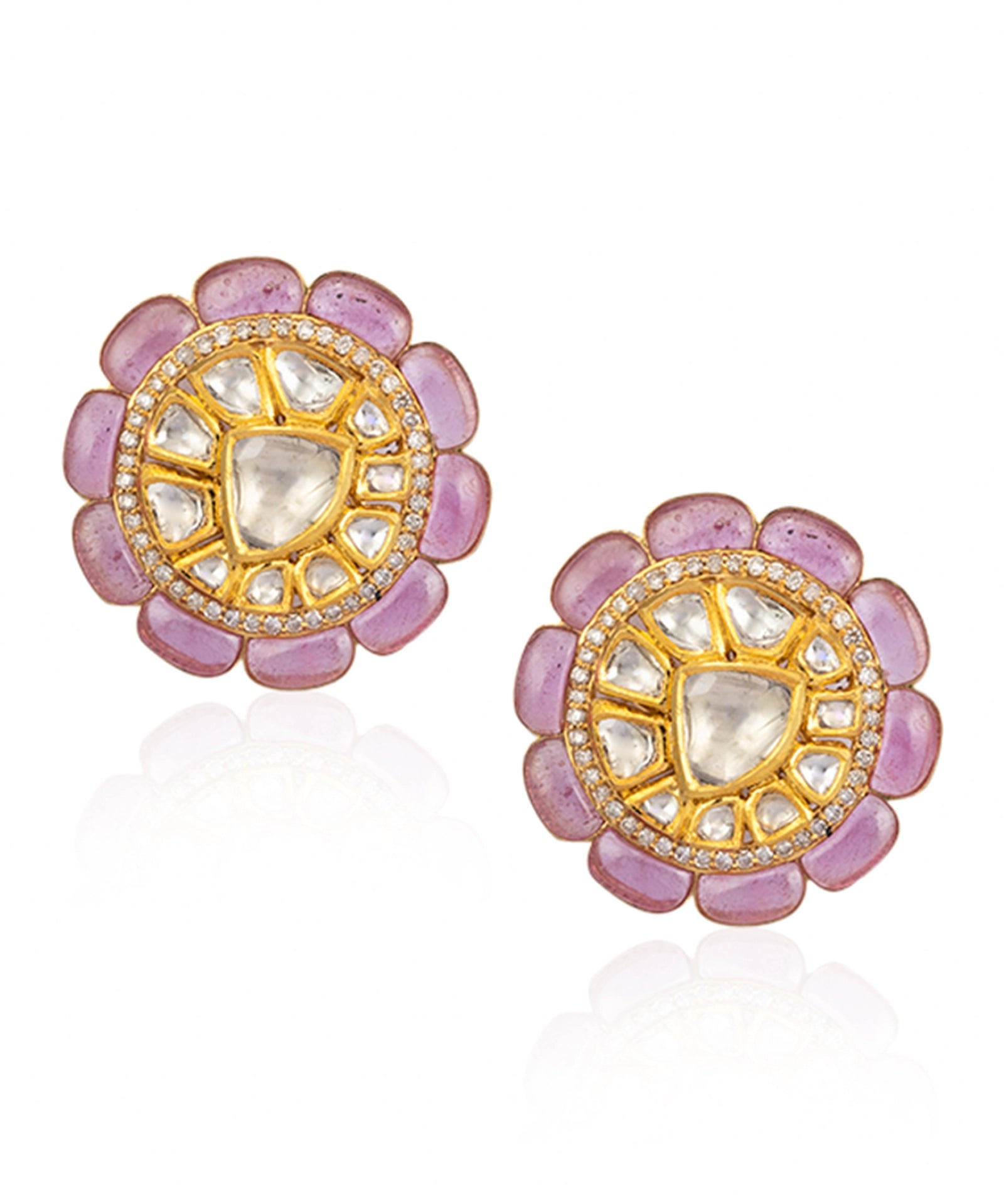 Ruby Heritage Studs | AMARIS JEWELS | Fine Jewelry 