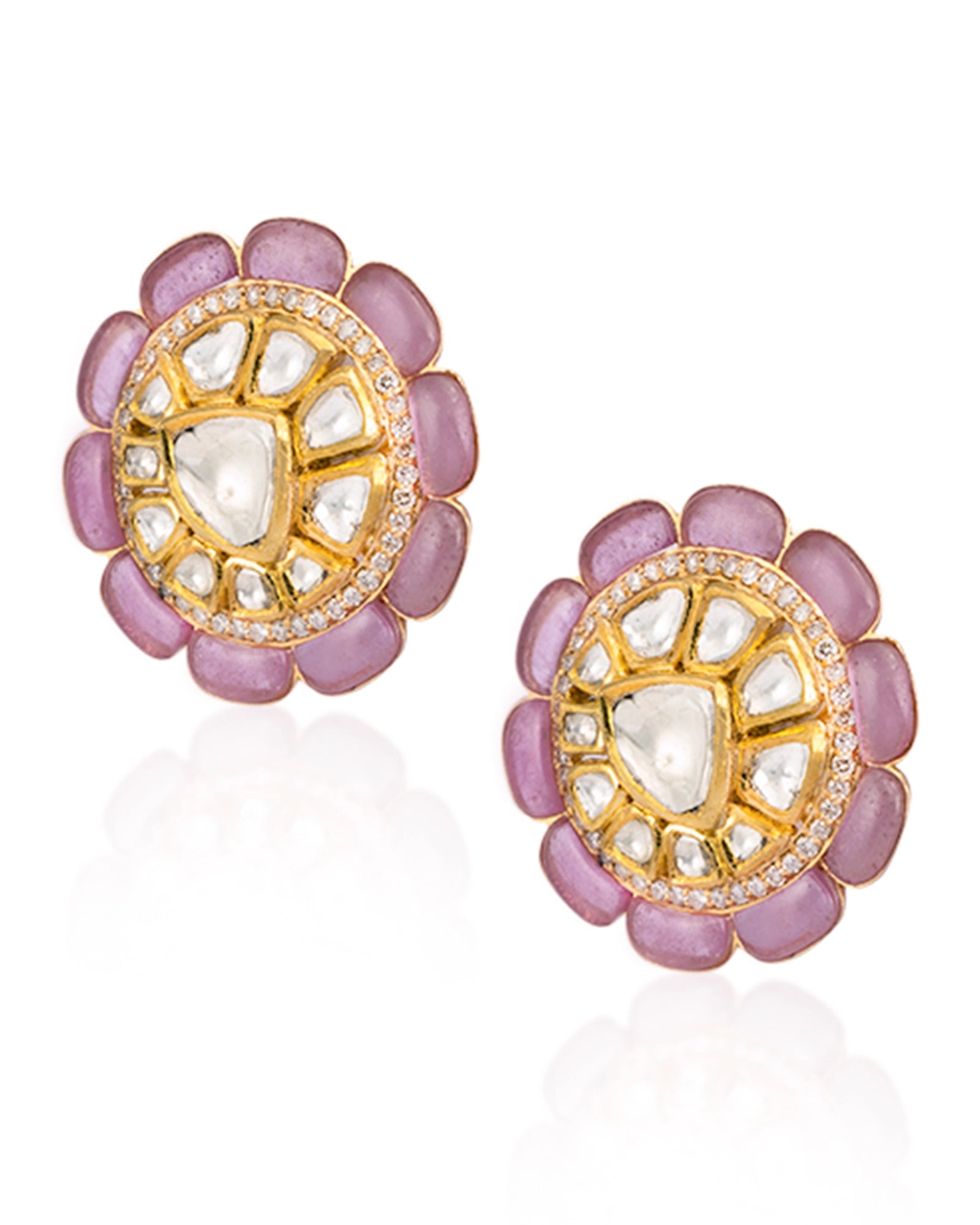 Ruby Heritage Studs | AMARIS JEWELS | Fine Jewelry 