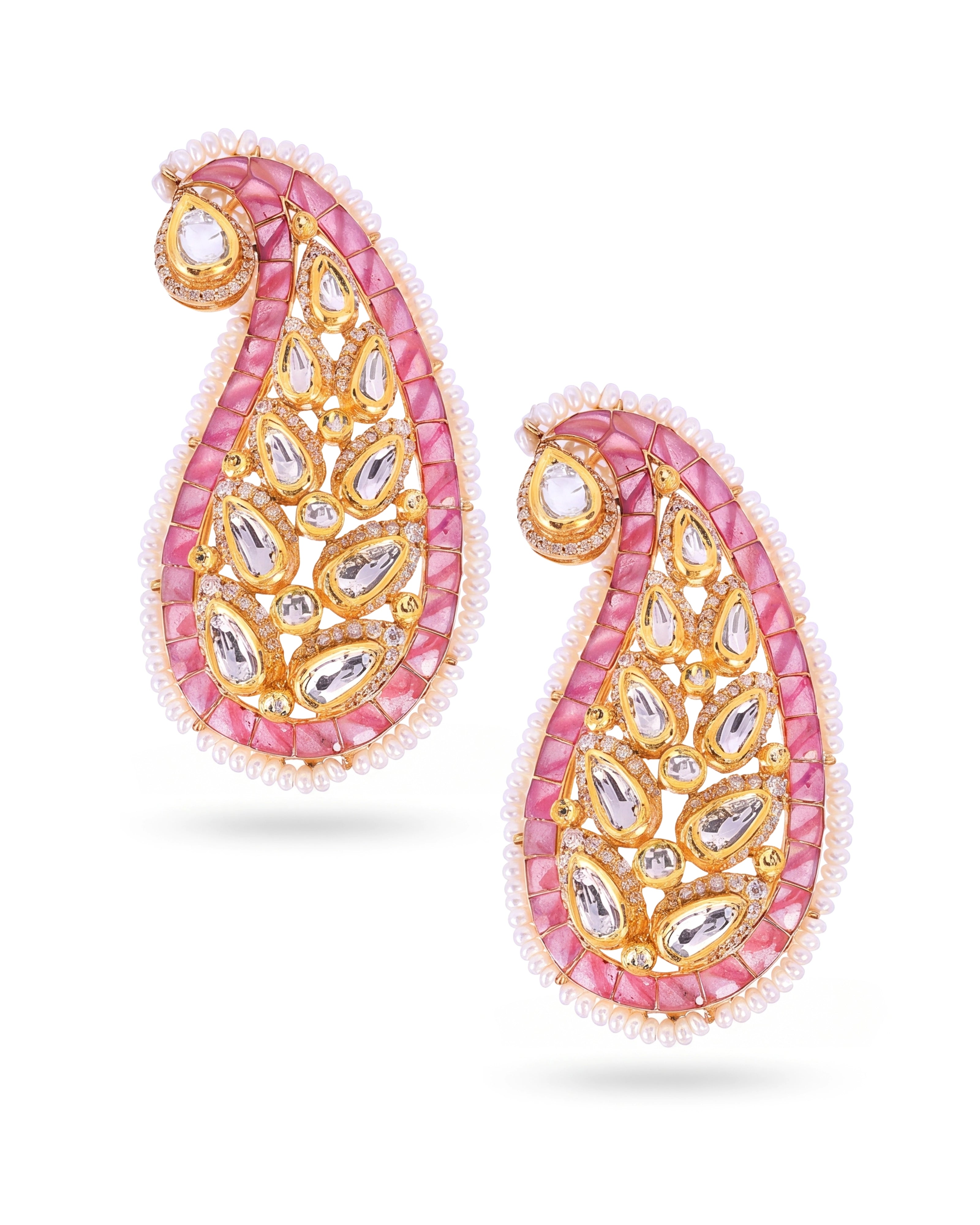 Ruby Paisley Ear Cuffs