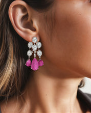 Ruby Waterfall Earrings | AMARIS JEWELS | Fine Jewelry 