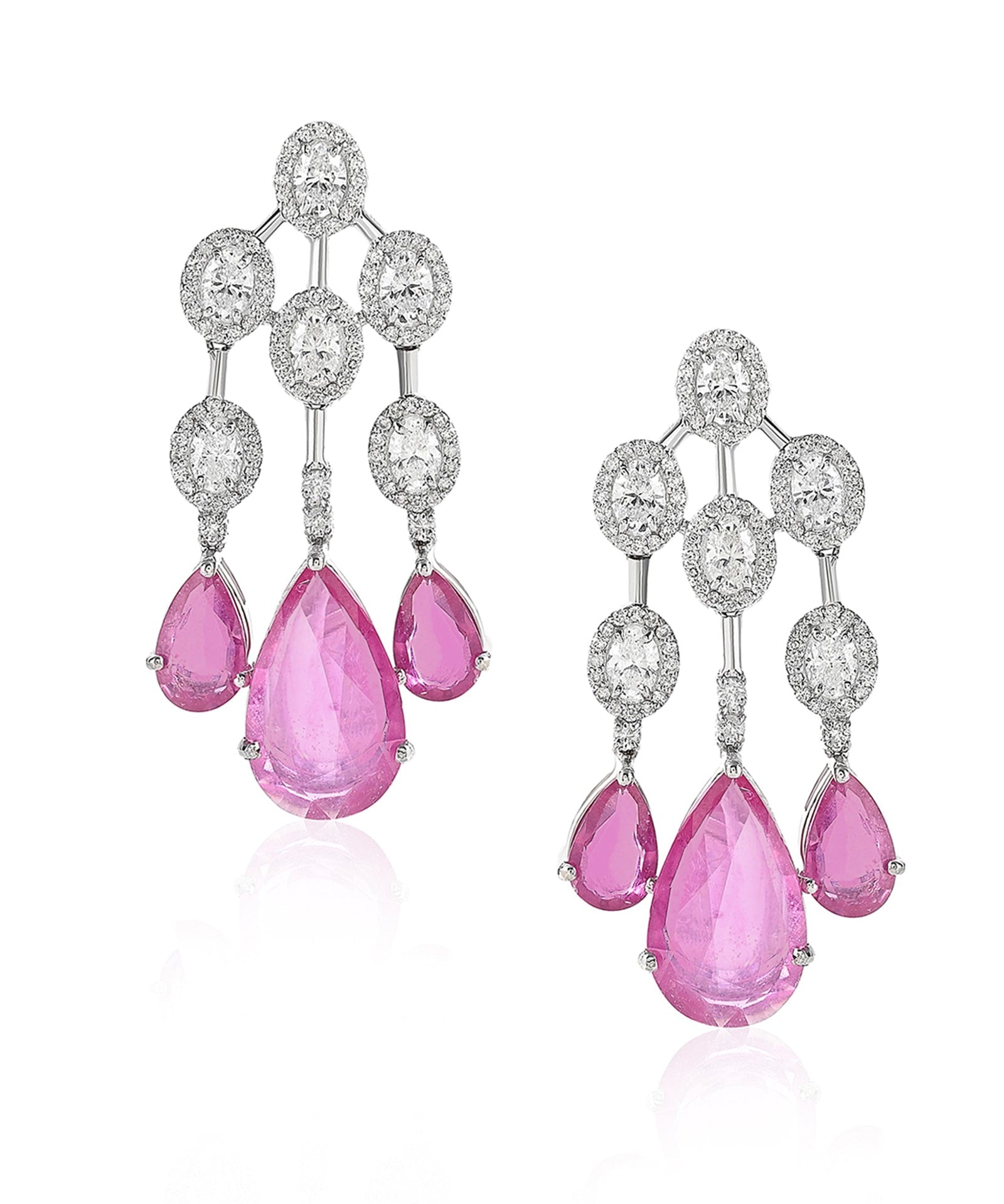 Ruby Waterfall Earrings | AMARIS JEWELS | Fine Jewelry 