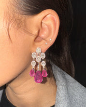 Ruby Waterfall Earrings | AMARIS JEWELS | Fine Jewelry 