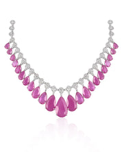 Ruby Waterfall Necklace | AMARIS JEWELS | Fine Jewelry 
