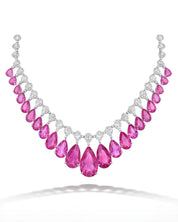 Ruby Waterfall Necklace