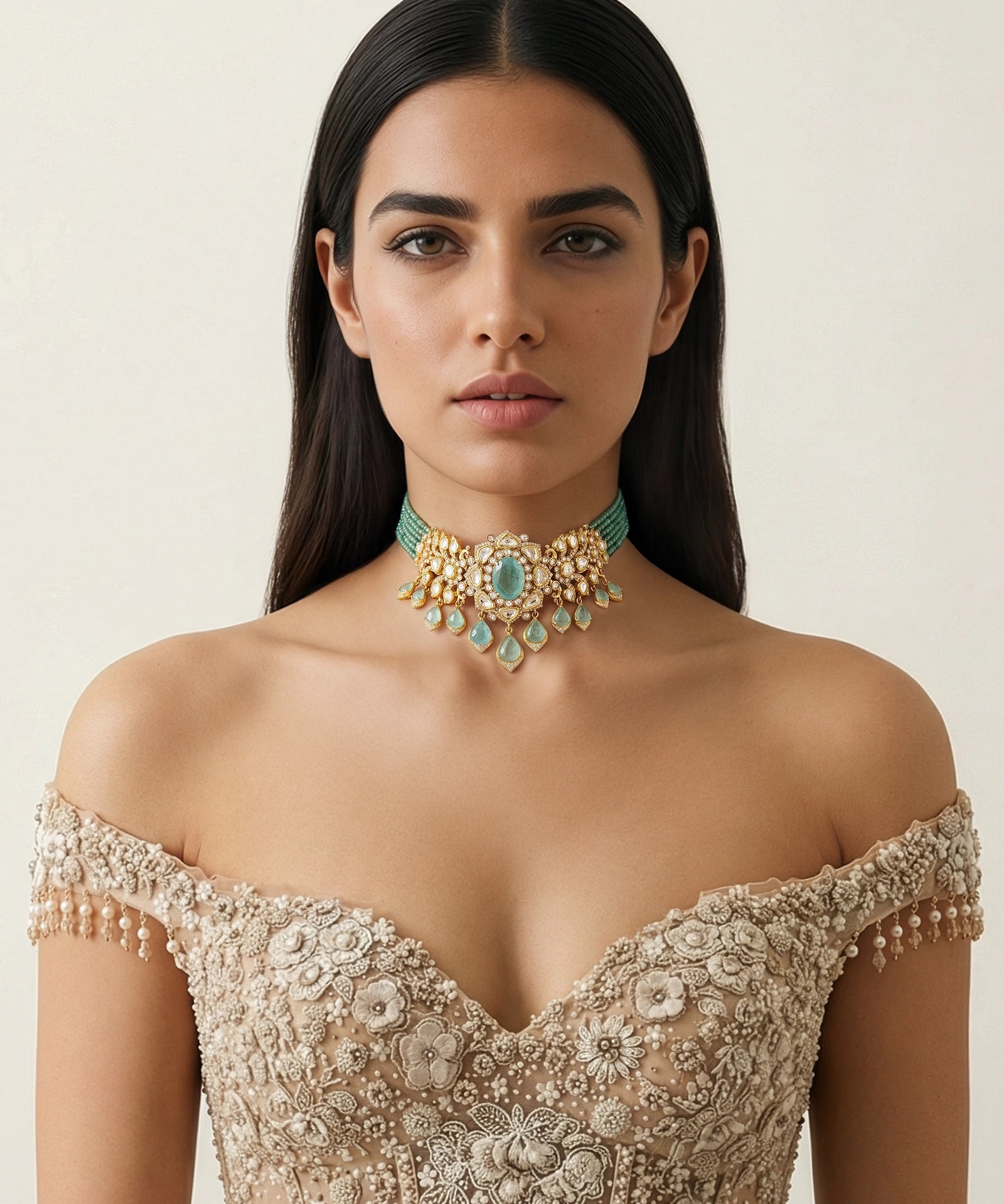 Ruhaani Emerald Choker | AMARIS JEWELS | Fine Jewelry 