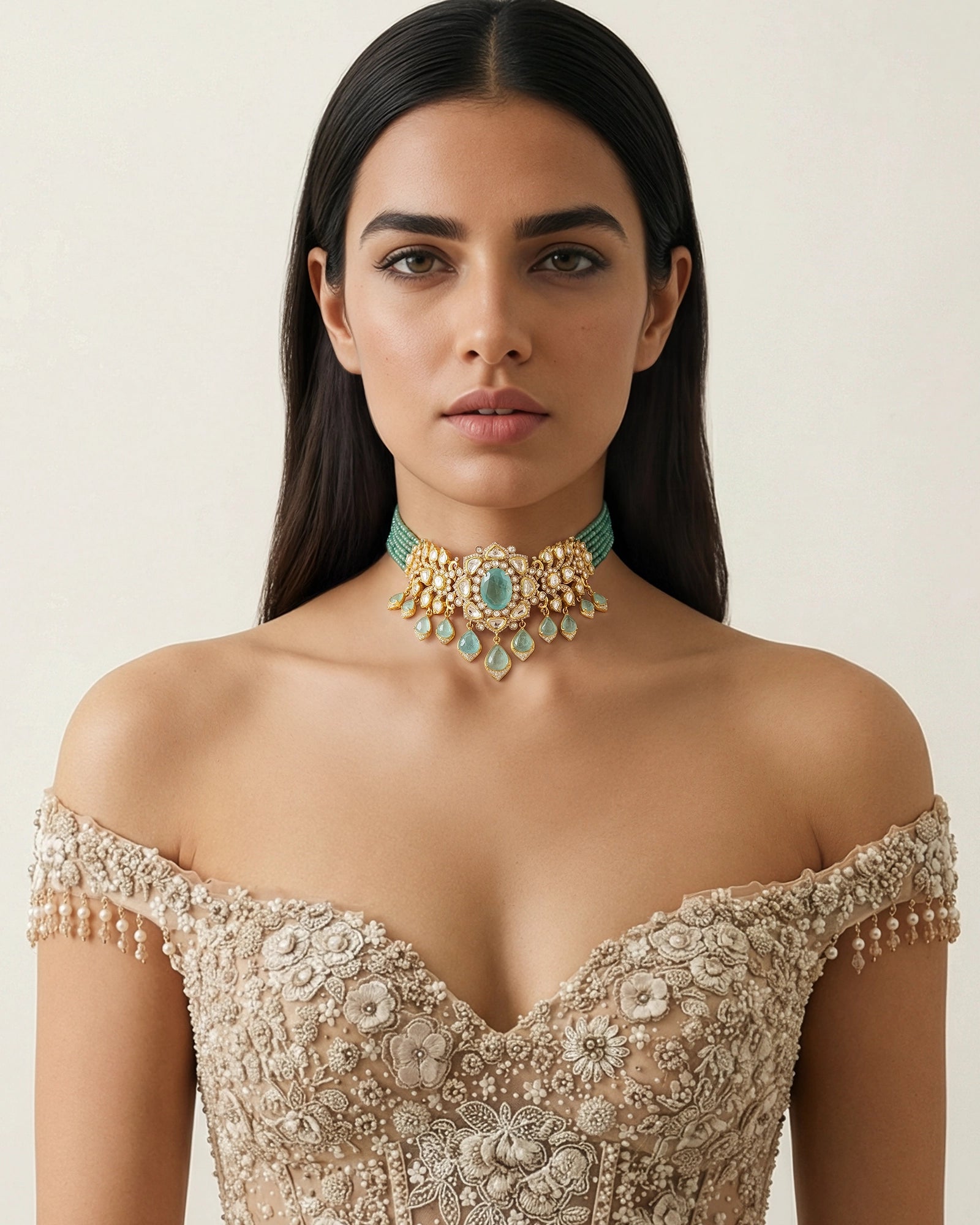 Ruhaani Emerald Choker | AMARIS JEWELS | Fine Jewelry 