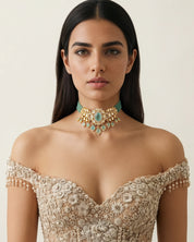 Ruhaani Emerald Choker | AMARIS JEWELS | Fine Jewelry 