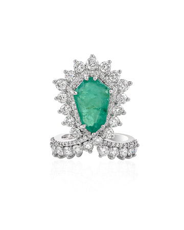 Runway Ready Ring (Emeralds)