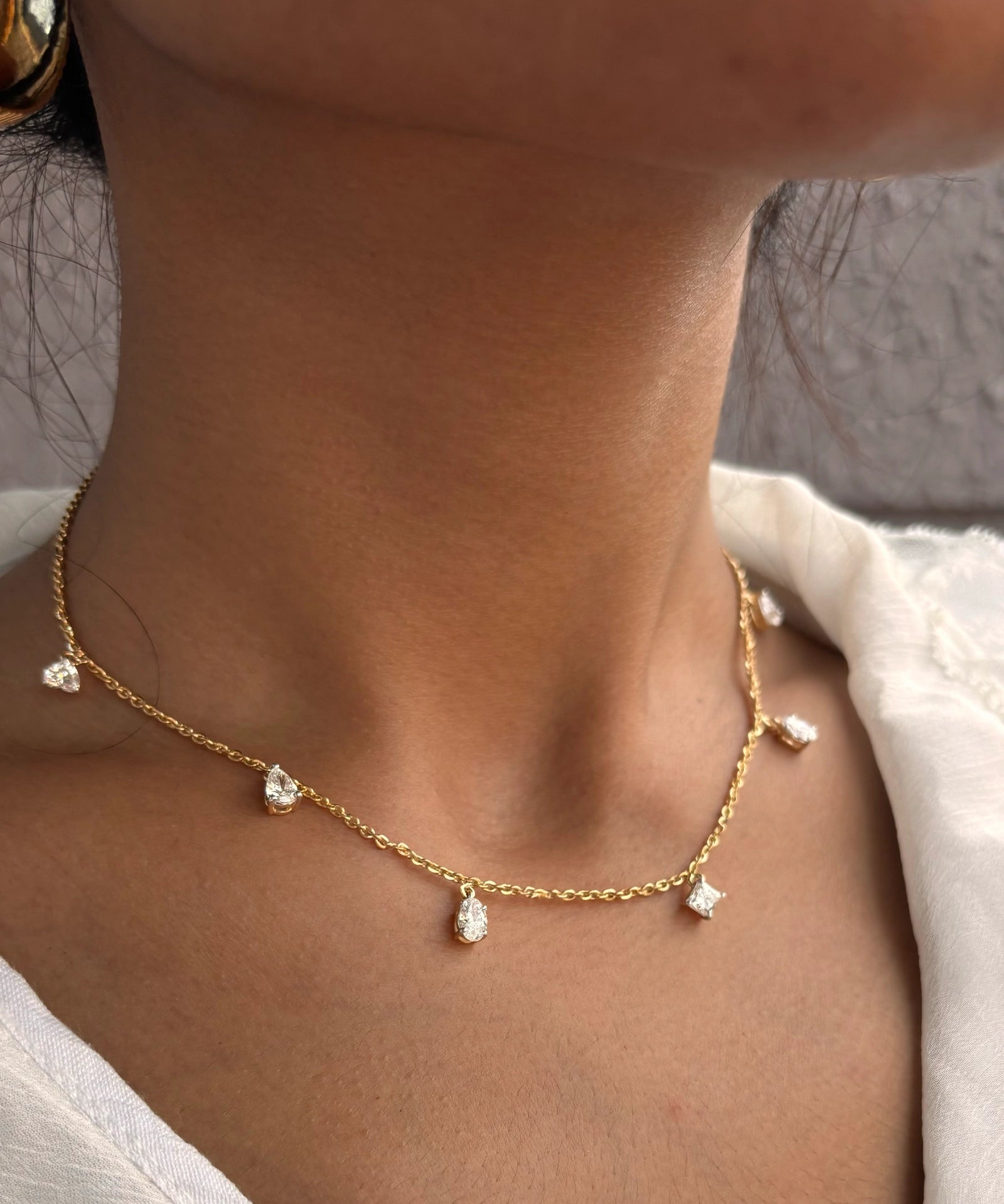Santorini Sparkle Necklace | AMARIS JEWELS | Fine Jewelry 