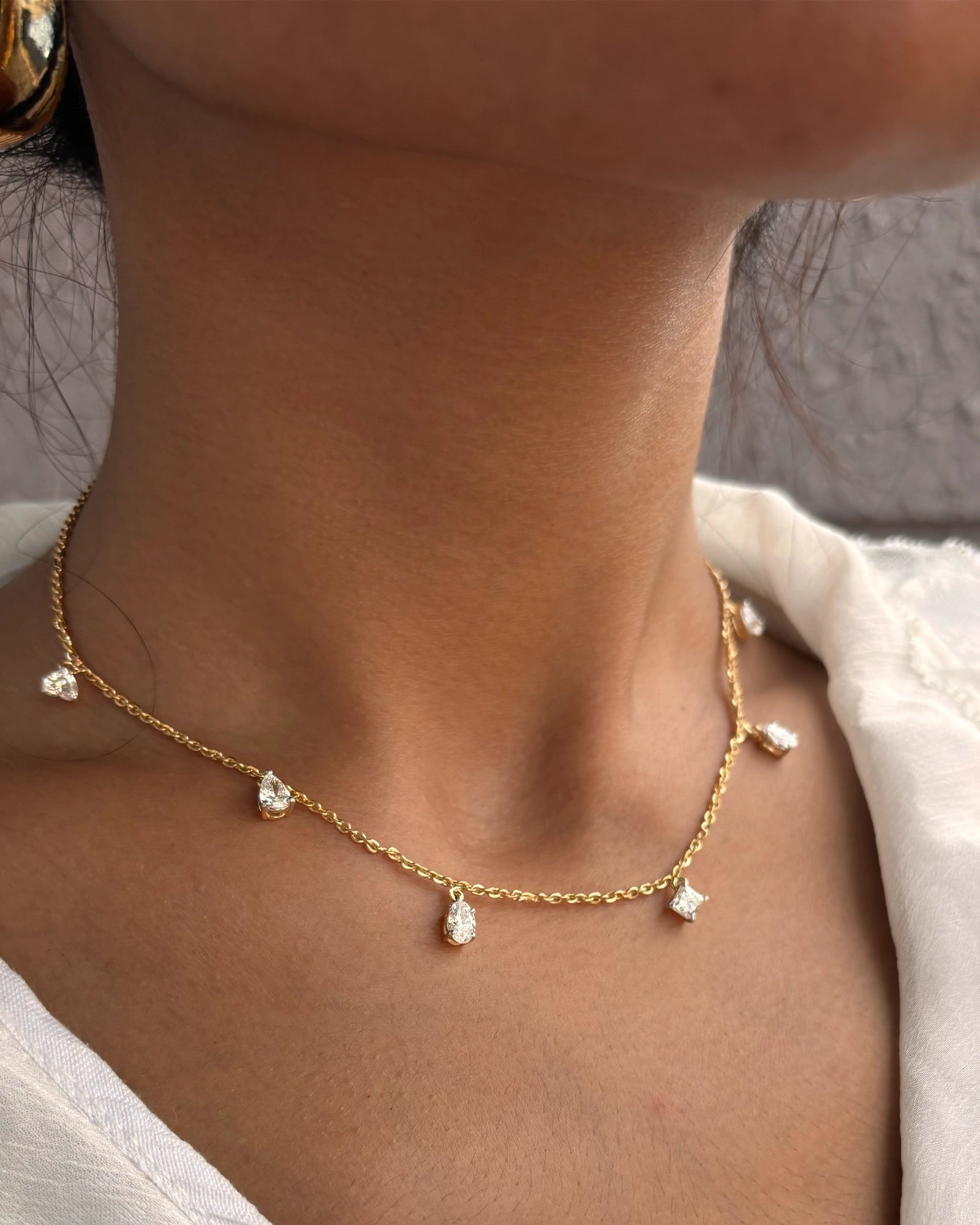 Santorini Sparkle Necklace | AMARIS JEWELS | Fine Jewelry 