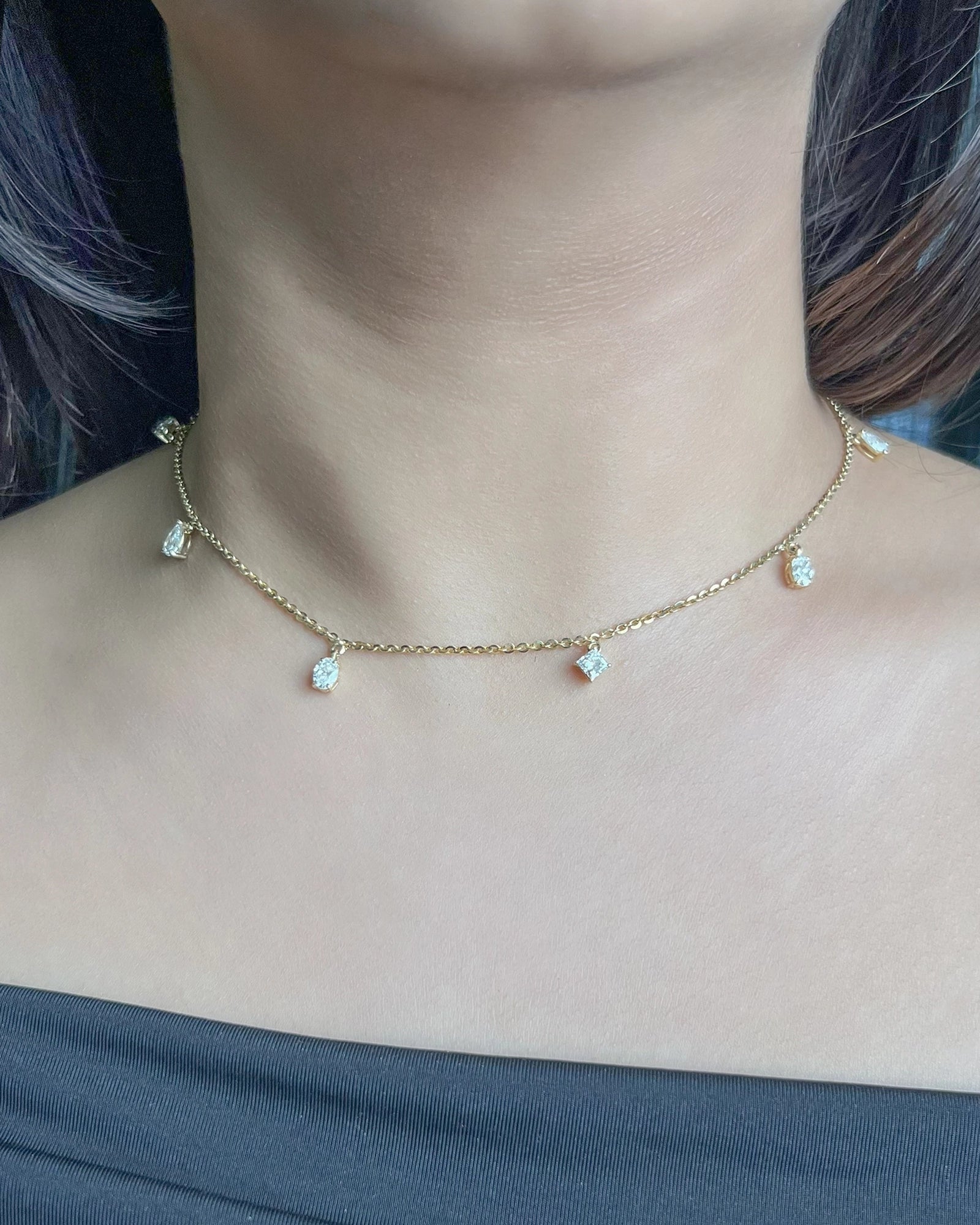 Santorini Sparkle Necklace | AMARIS JEWELS | Fine Jewelry 
