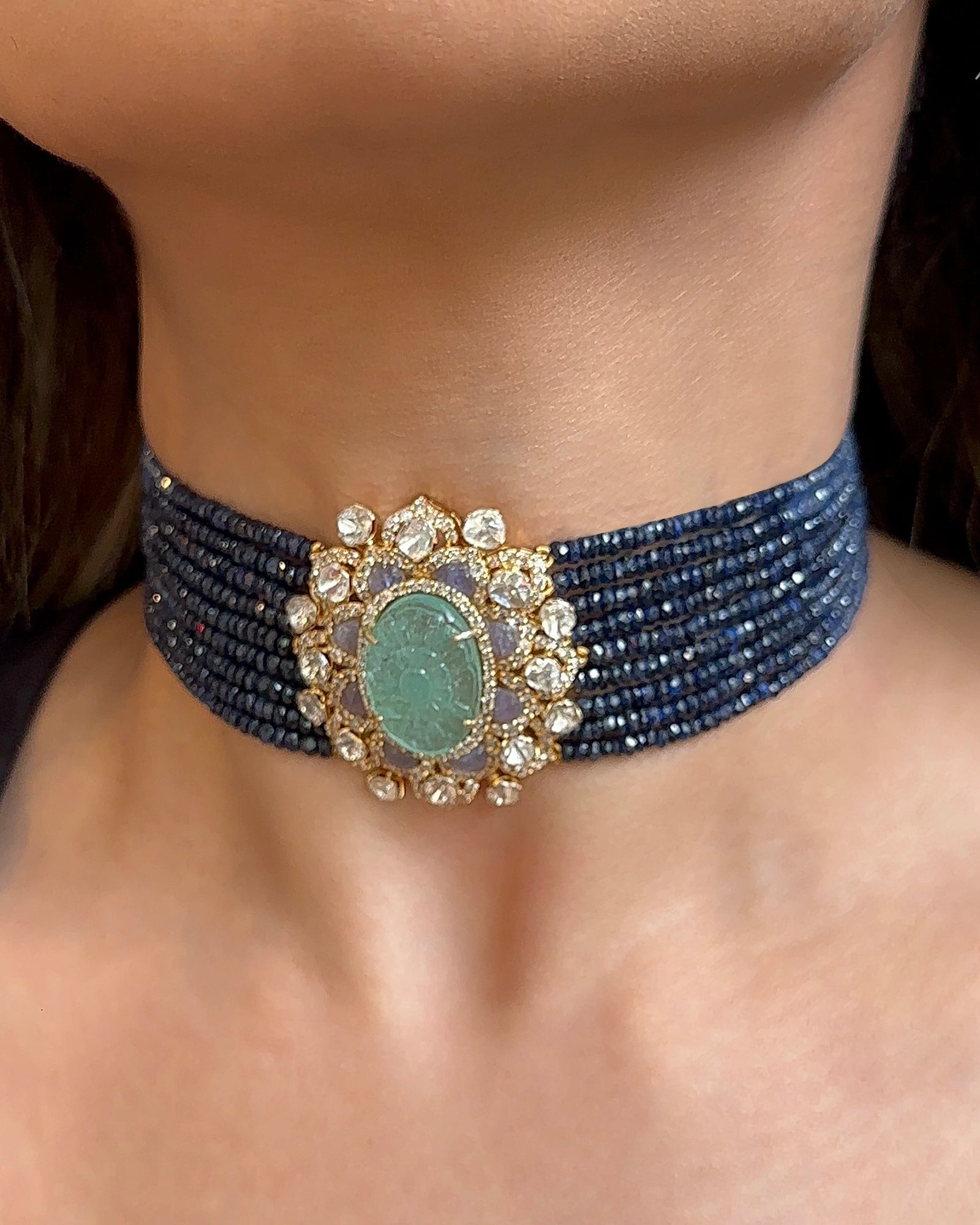 Sapphire Hues Choker | AMARIS JEWELS | Fine Jewelry 