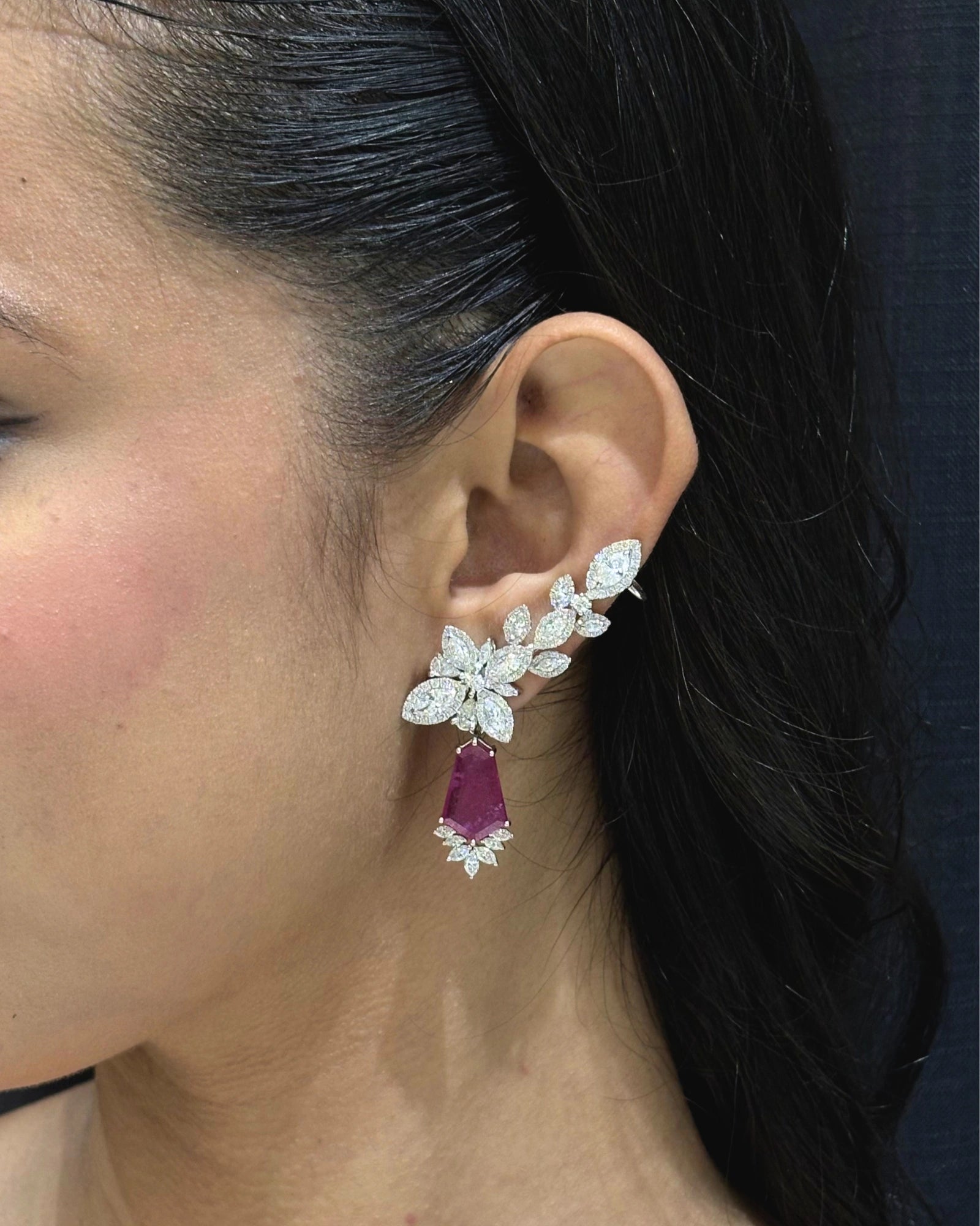 Scarlet Rouge Earrings | AMARIS JEWELS | Fine Jewelry 