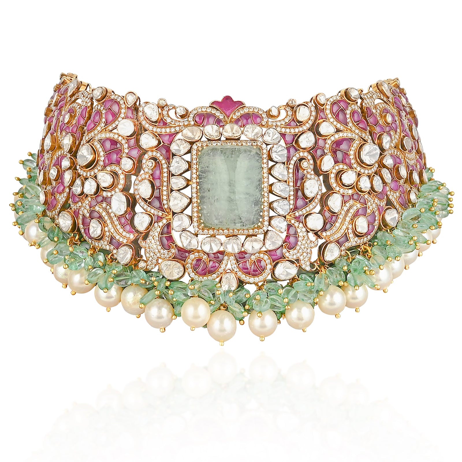 Sheesh Mahal Polki Choker | AMARIS JEWELS | Fine Jewelry 