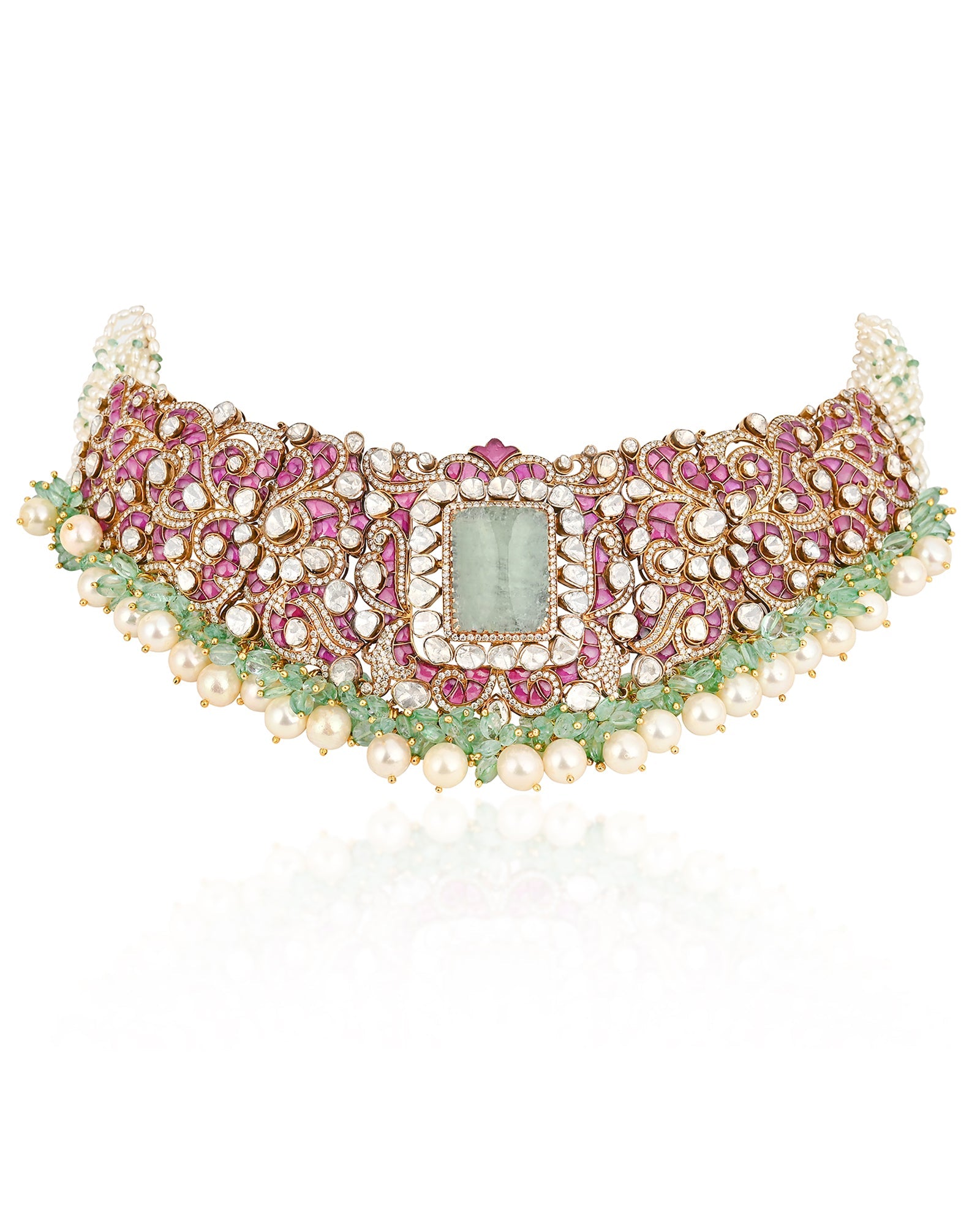 Sheesh Mahal Polki Choker | AMARIS JEWELS | Fine Jewelry 