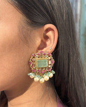 Sheesh Mahal Polki Earrings | AMARIS JEWELS | Fine Jewelry 